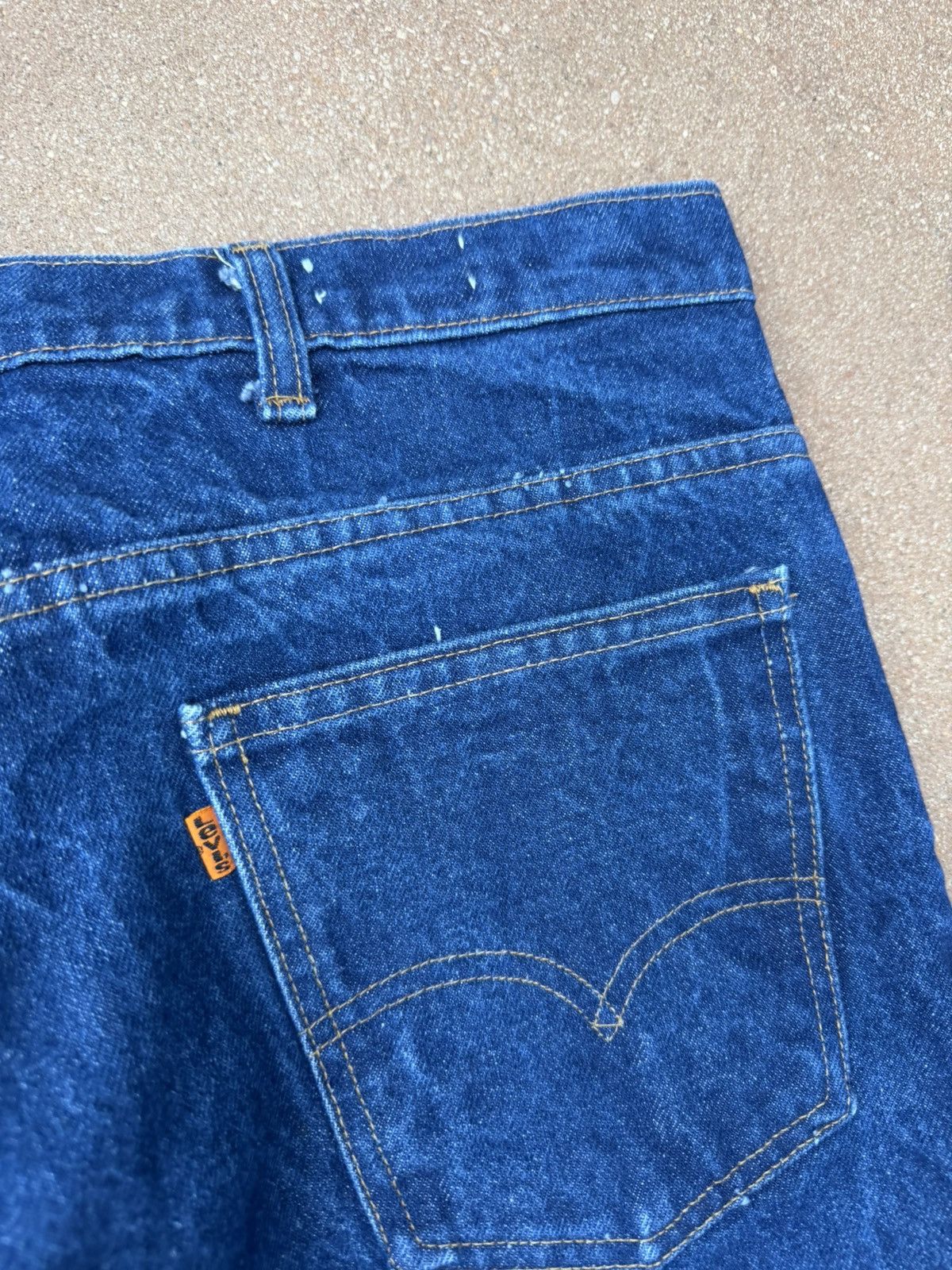 Levi's Vtg 70’s Levi’s 646 Orange Tab Bellbottom Flare Jeans 35x30 Size US 35 - 8 Thumbnail