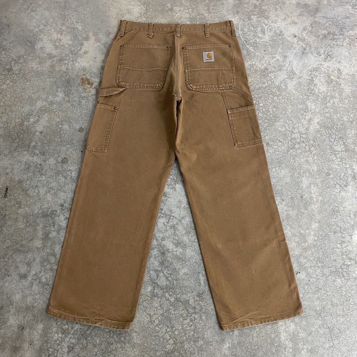 Carhartt Vintage Carhartt Double Knee Tan Dirty Carpenter Pants Size US 33 - 12 Thumbnail