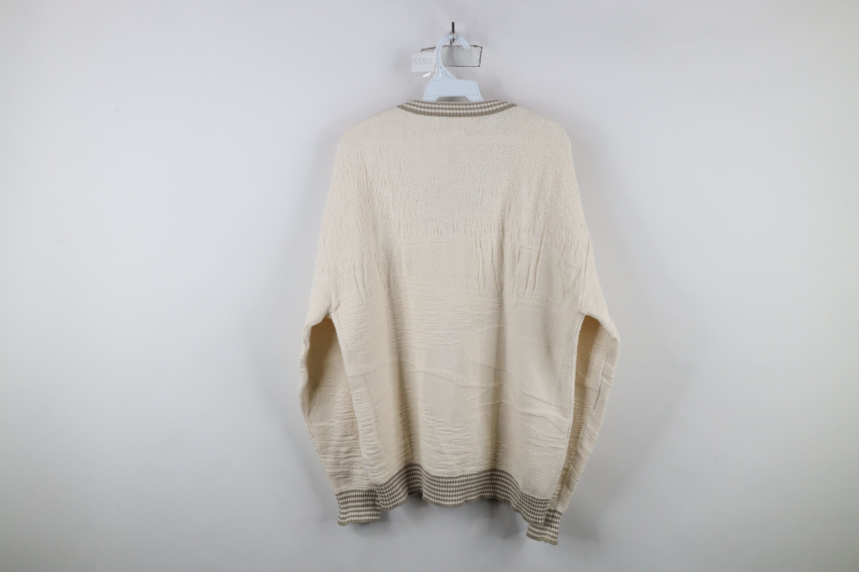 Vintage Vintage 90s Streetwear Over Print Cotton Knit Sweater USA Size US M / EU 48-50 / 2 - 8 Thumbnail