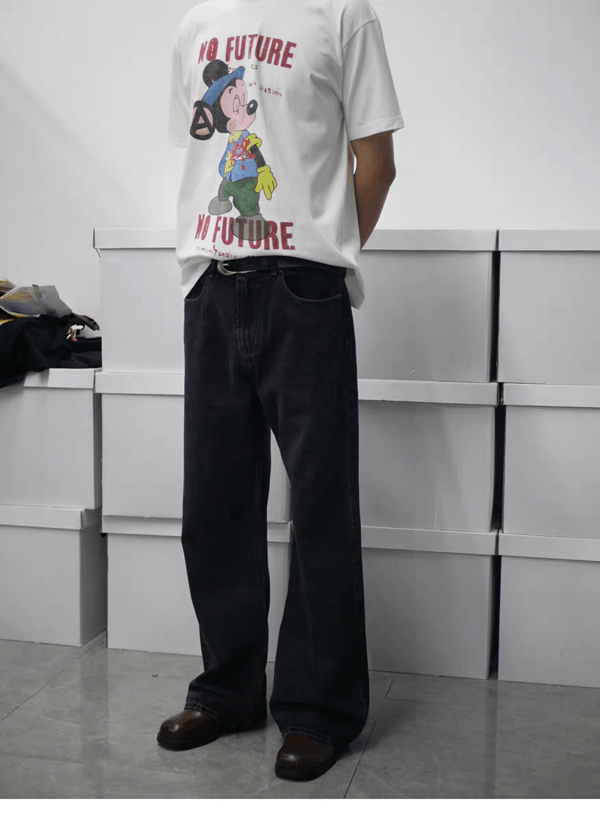 Jean × Vintage Utility washed faded cleanfit yuppie loose baggy jeans Size US 34 / EU 50 - 5 Thumbnail
