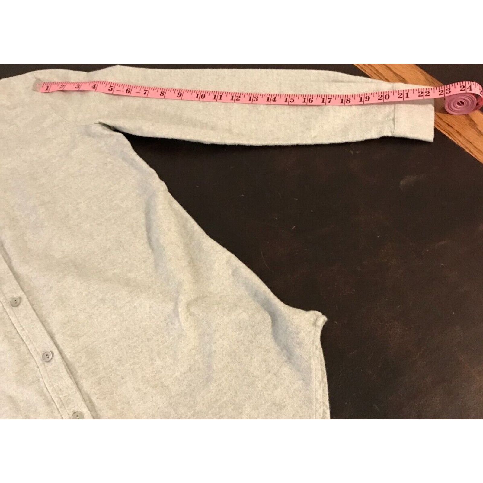 Eileen Fisher Eileen Fisher Organic Cotton Gray Flannel Button Blouse Size XXS / US 00 / IT 34 - 8 Thumbnail