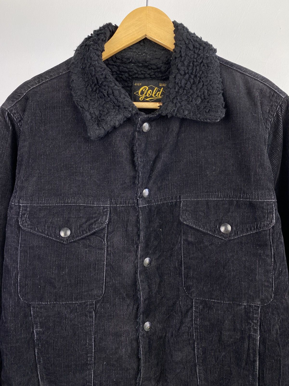 Japanese Brand Gold by Toyo Corduroy Sherpa Jacket Made in Japan 38 Size US M / EU 48-50 / 2 - 4 Thumbnail