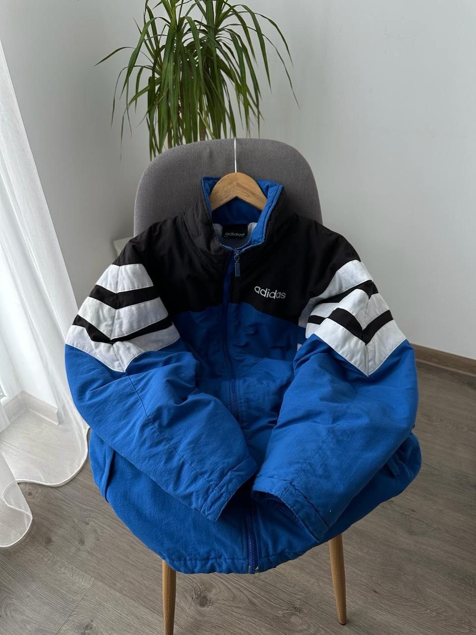 Adidas × Vintage Vintage Adidas Retro Blue 90’s Distressed Jacket Size US L / EU 52-54 / 3 - 15 Thumbnail