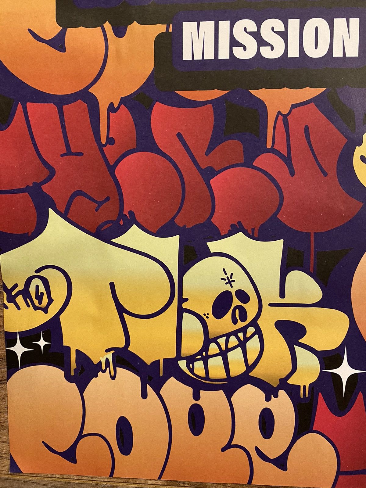 RVCA Cope2 Toomer TKO therd graffiti Art poster Size ONE SIZE - 2 Thumbnail