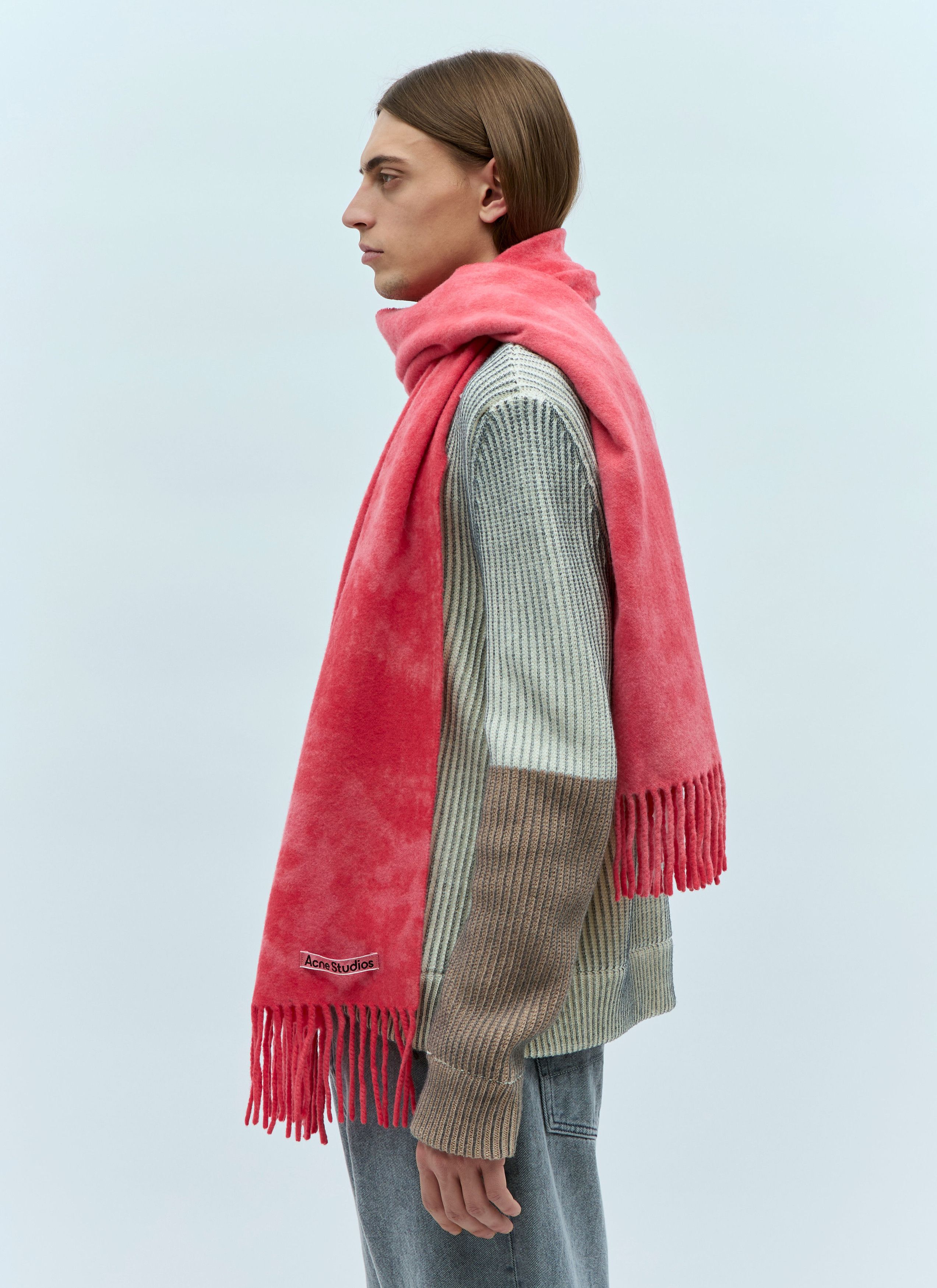 Acne Studios Narrow Tie-Dye Wool Scarf Size ONE SIZE - 1 Thumbnail