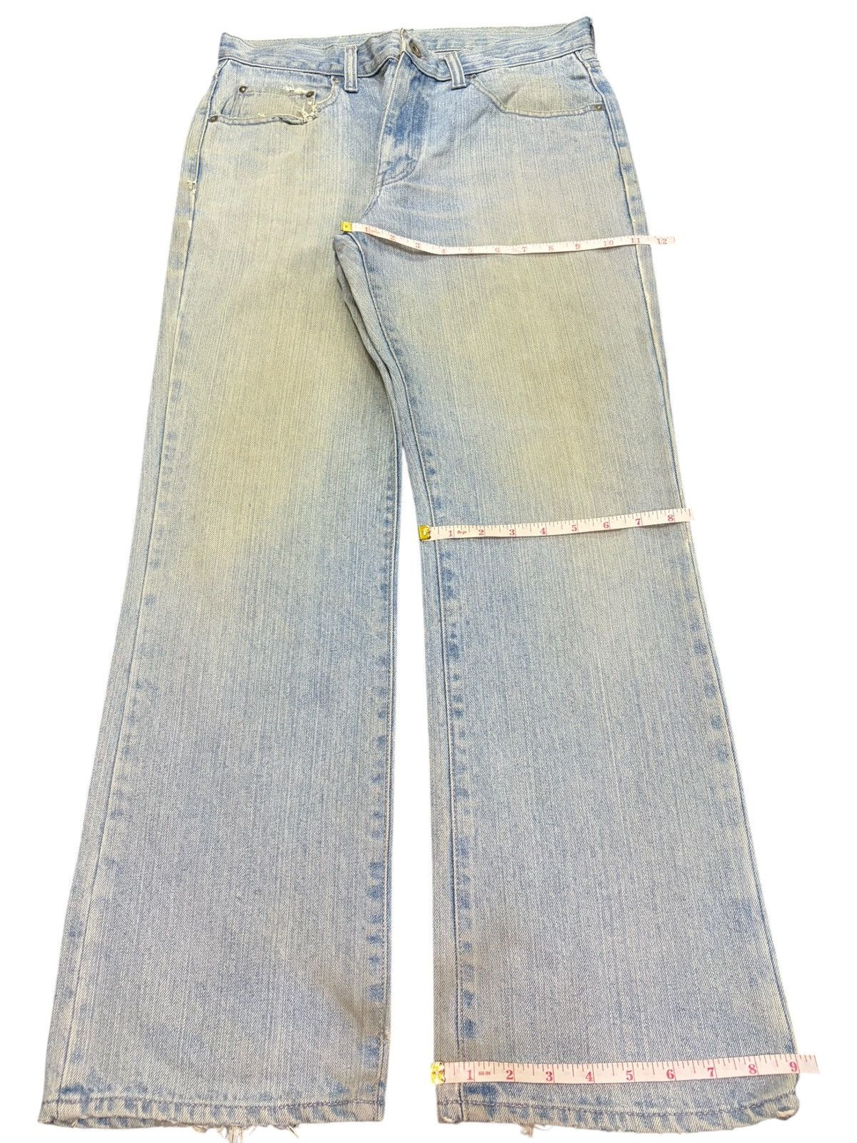 Diesel Vintage Japanese Brand Mud Wash Distress Flare Jeans Size US 31 - 8 Thumbnail