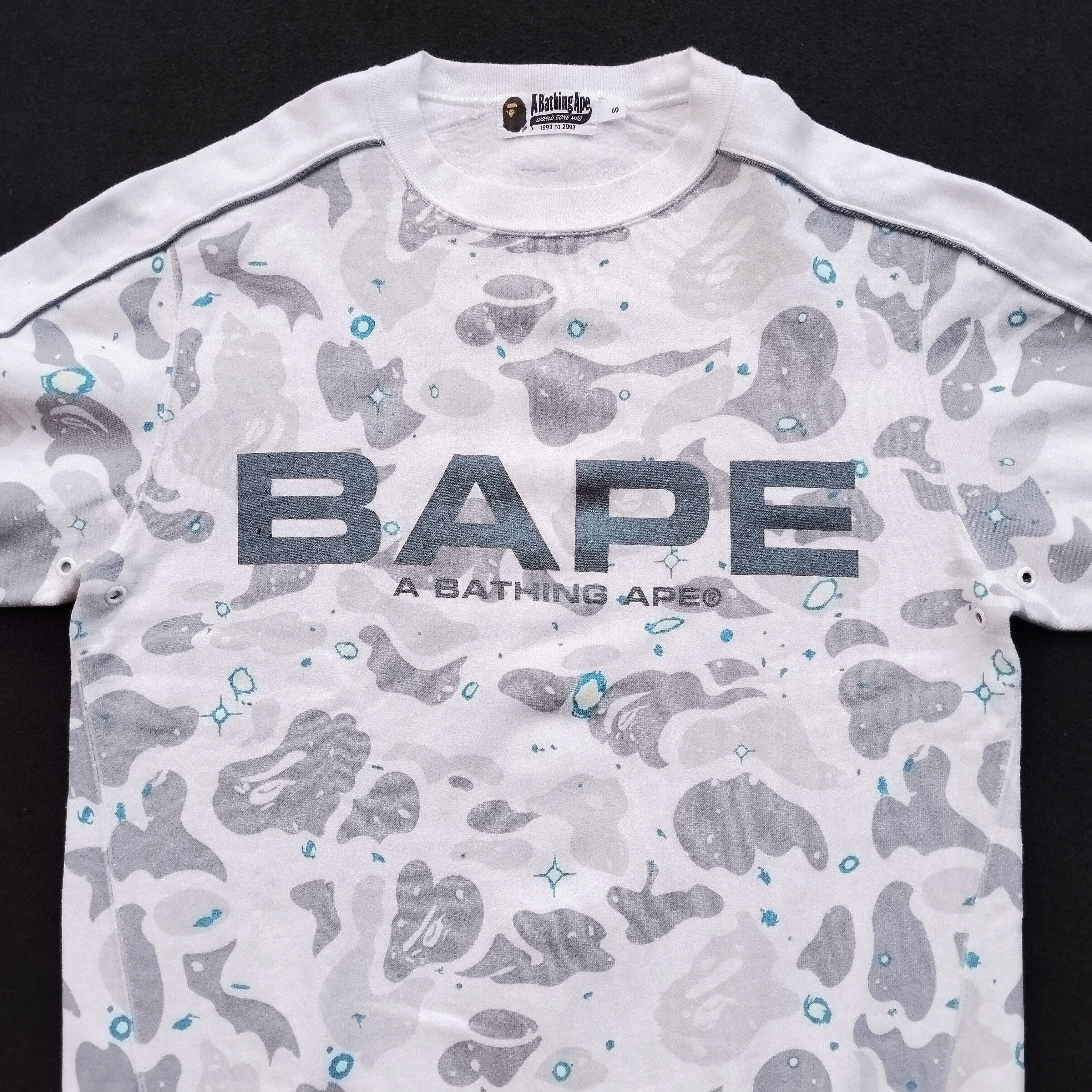 Bape Space Camo Wide Crewneck (2019) Size US S / EU 44-46 / 1 - 2 Thumbnail