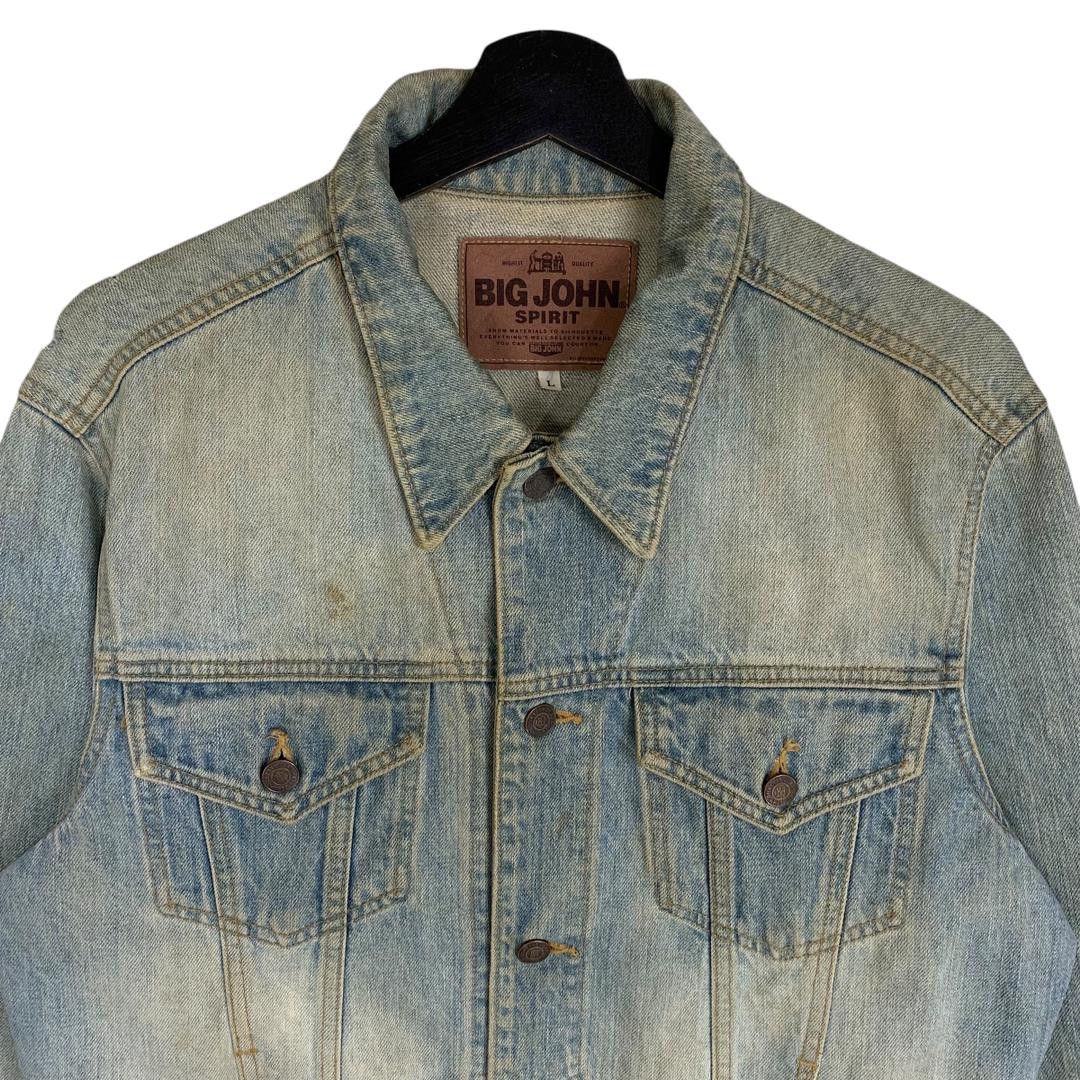 Big John × Vintage Vintage Big John Trucker Jacket Jeans Size US L / EU 52-54 / 3 - 2 Thumbnail