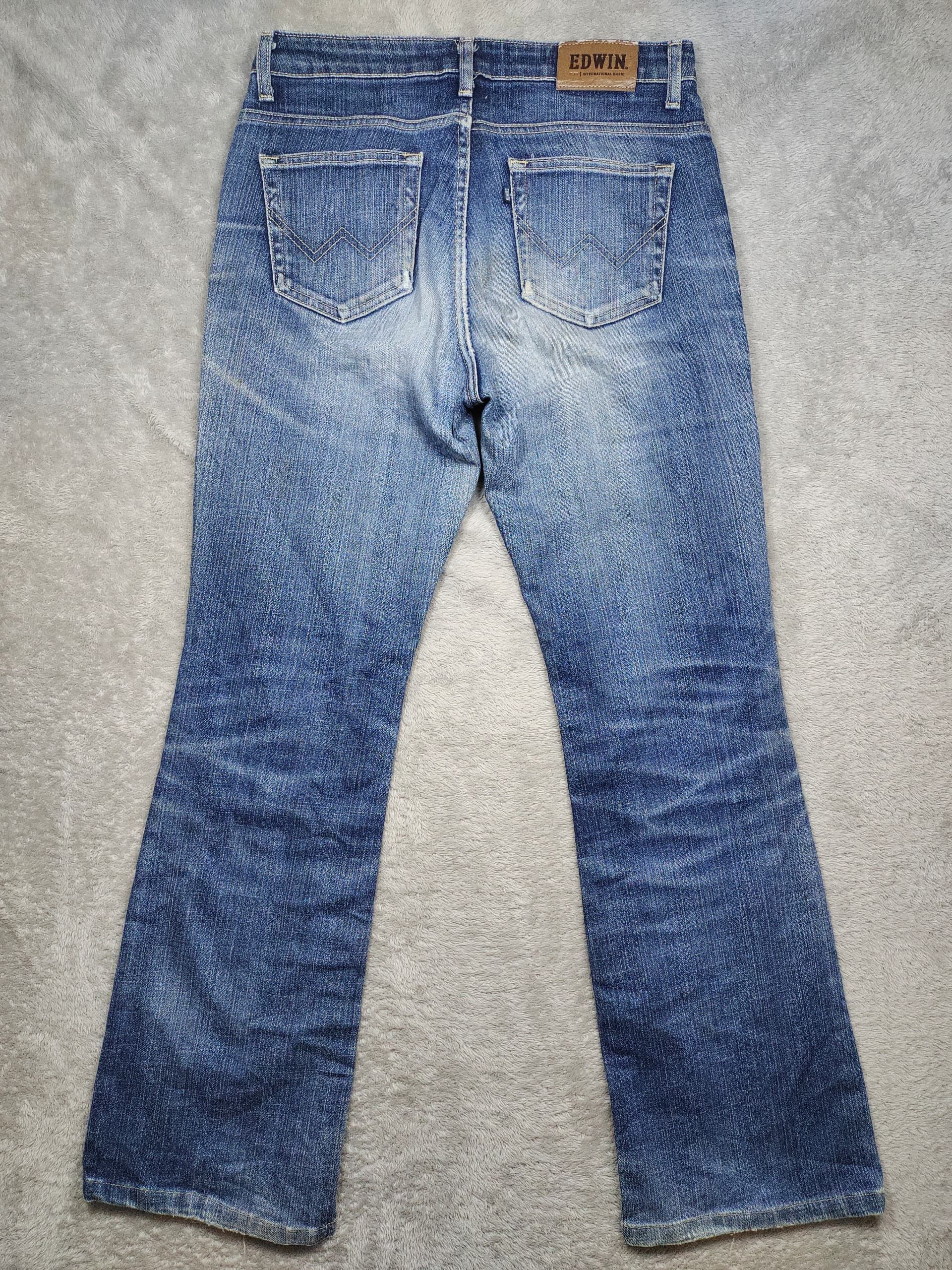 Edwin Y2K DISTRESSED MISS EDWIN BOOT CUT FLARE JEANS Size 31" - 2 Thumbnail