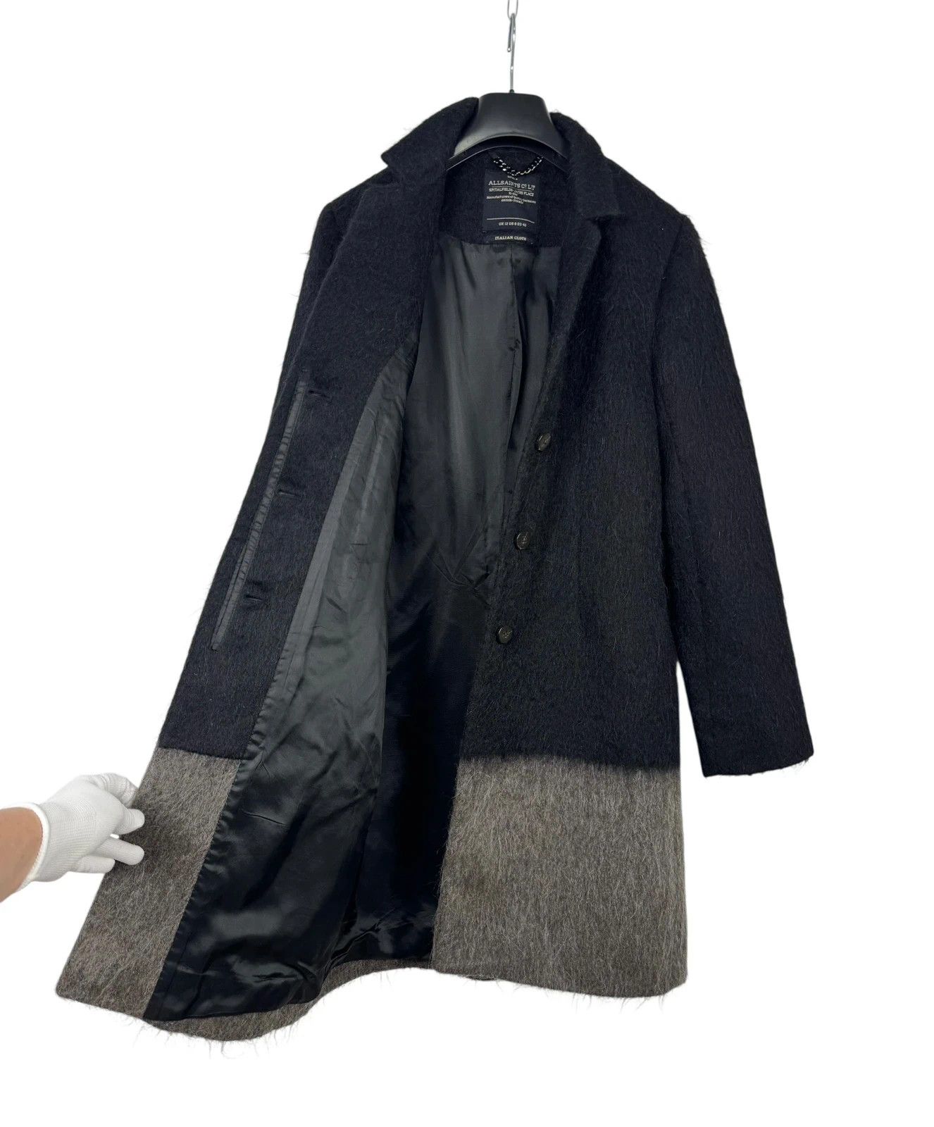Allsaints Allsaints Wool Alpaca Mohair Coat size UK12 EU40 Size M / US 6-8 / IT 42-44 - 11 Thumbnail