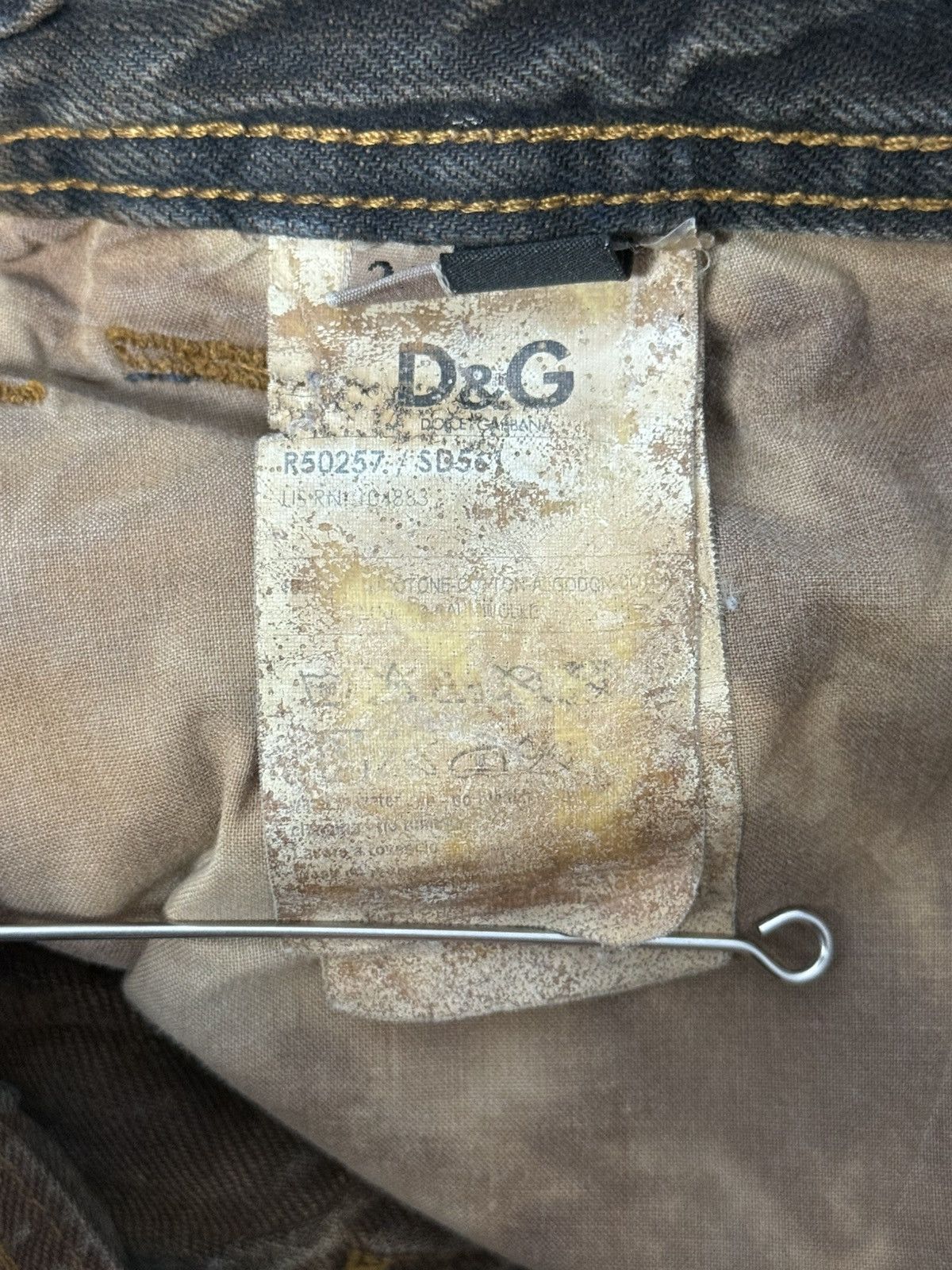 Dolce & Gabbana FW2006 Dolce & Gabbana Distressed Grey Relaxed Denim Jeans Size US 32 / EU 48 - 24 Thumbnail