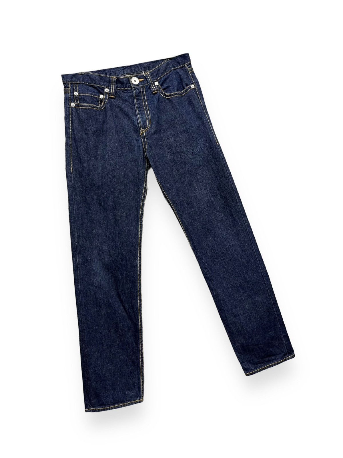 Indigo 🔥VERY RARE💥90’s CO&LU Big Print Indigo Blue Denim Size US 33 - 6 Thumbnail