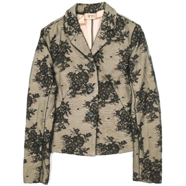 Other Other N°21 23SW-L043-4727 Embroidered Lace Jacket Others Outerwear 23SW-L043-4727 DUTY FREE for USA Size ONE SIZE - 1 Thumbnail