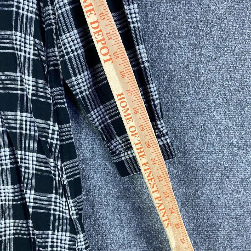 Uniqlo Uniqlo Dress Women's Small Shirt A-Line Plaid Henley Size S / US 4 / IT 40 - 6 Thumbnail
