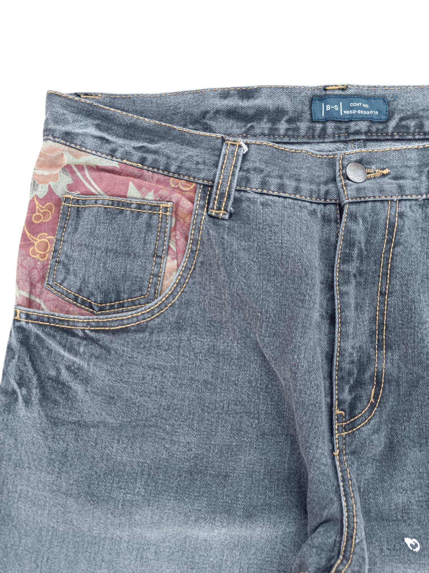 Japanese Brand RARE 🔥 Japanese Brand B-S Printed Koi Fish Floral Jeans Size US 36 / EU 52 - 7 Thumbnail