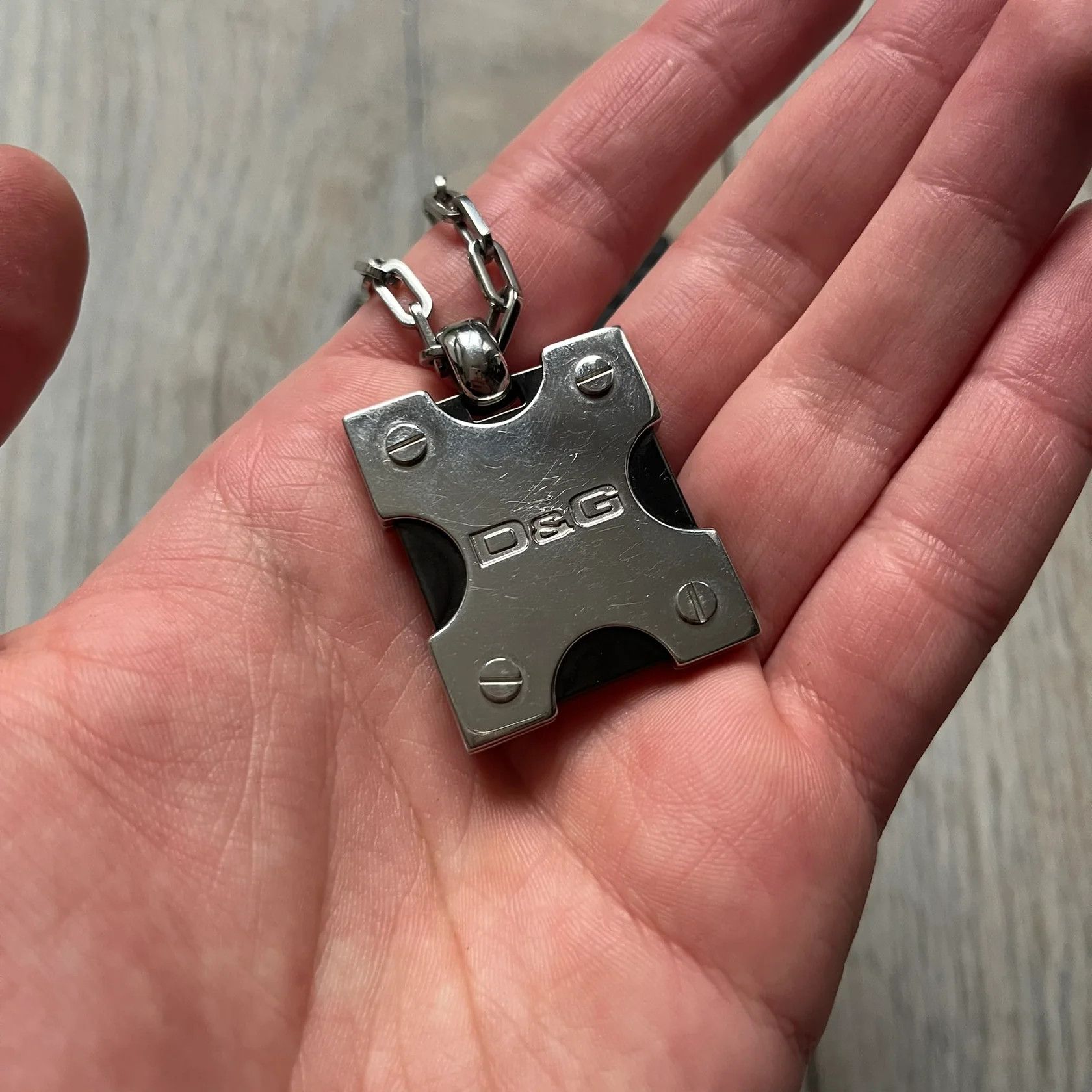 Dolce & Gabbana Dolce & Gabbana X Dog Tag Necklace Size ONE SIZE - 3 Thumbnail