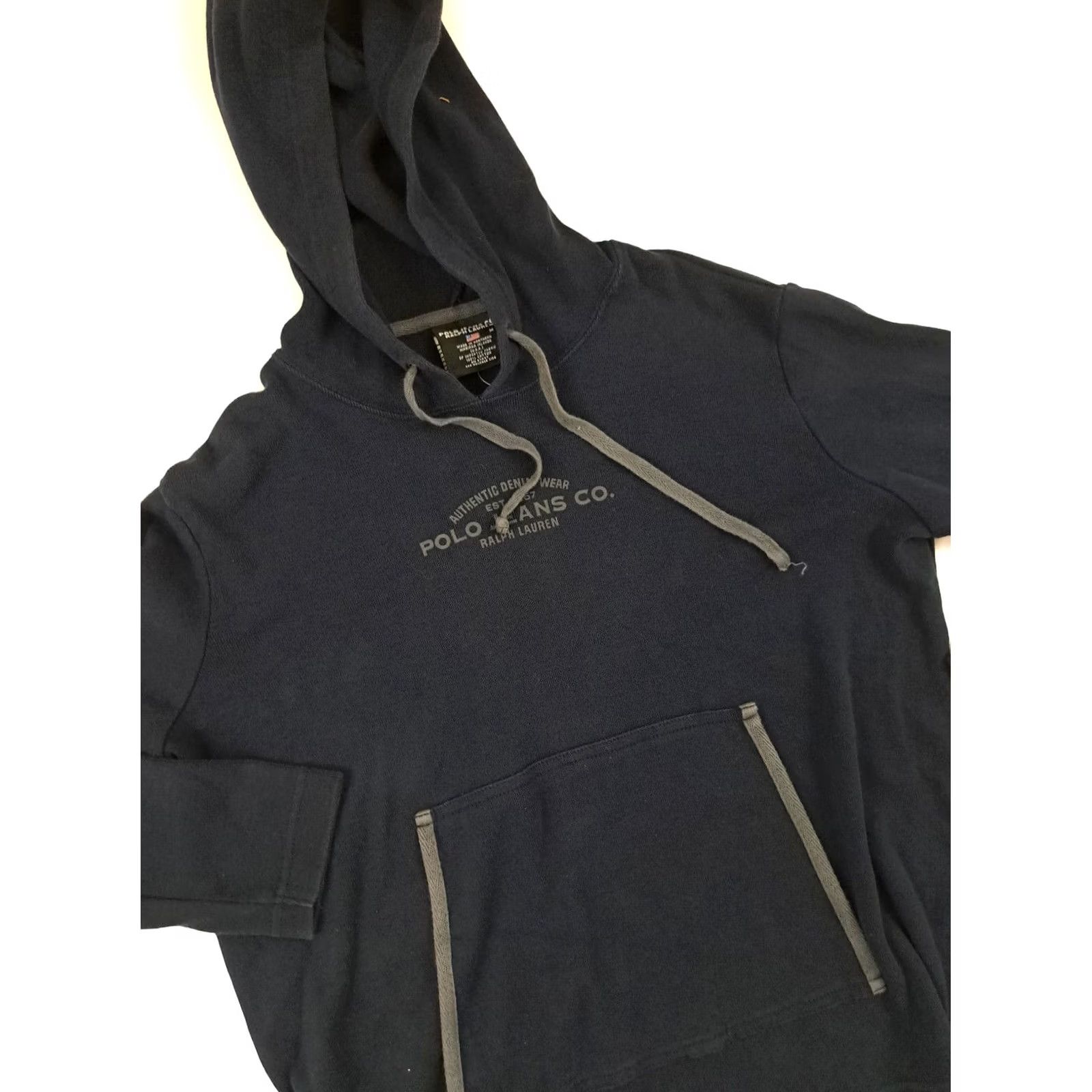 Ralph Lauren Vintage Polo Jeans Co. Womens Hoodie Medium Ralph Lauren Black Size M / US 6-8 / IT 42-44 - 2 Thumbnail