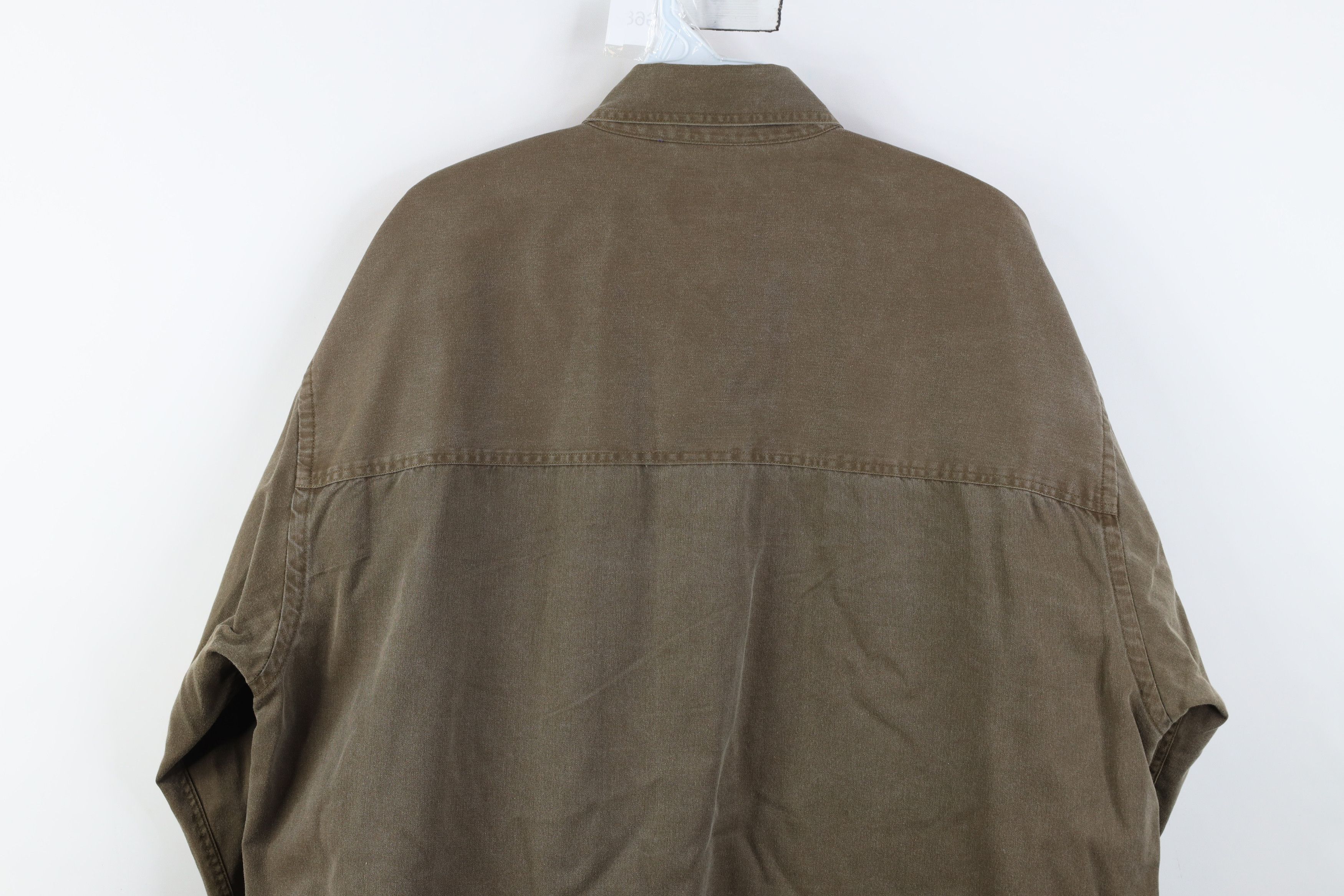 Vintage Vintage 90s Streetwear Pigment Dye Twill Collared Shirt Size US L / EU 52-54 / 3 - 14 Thumbnail