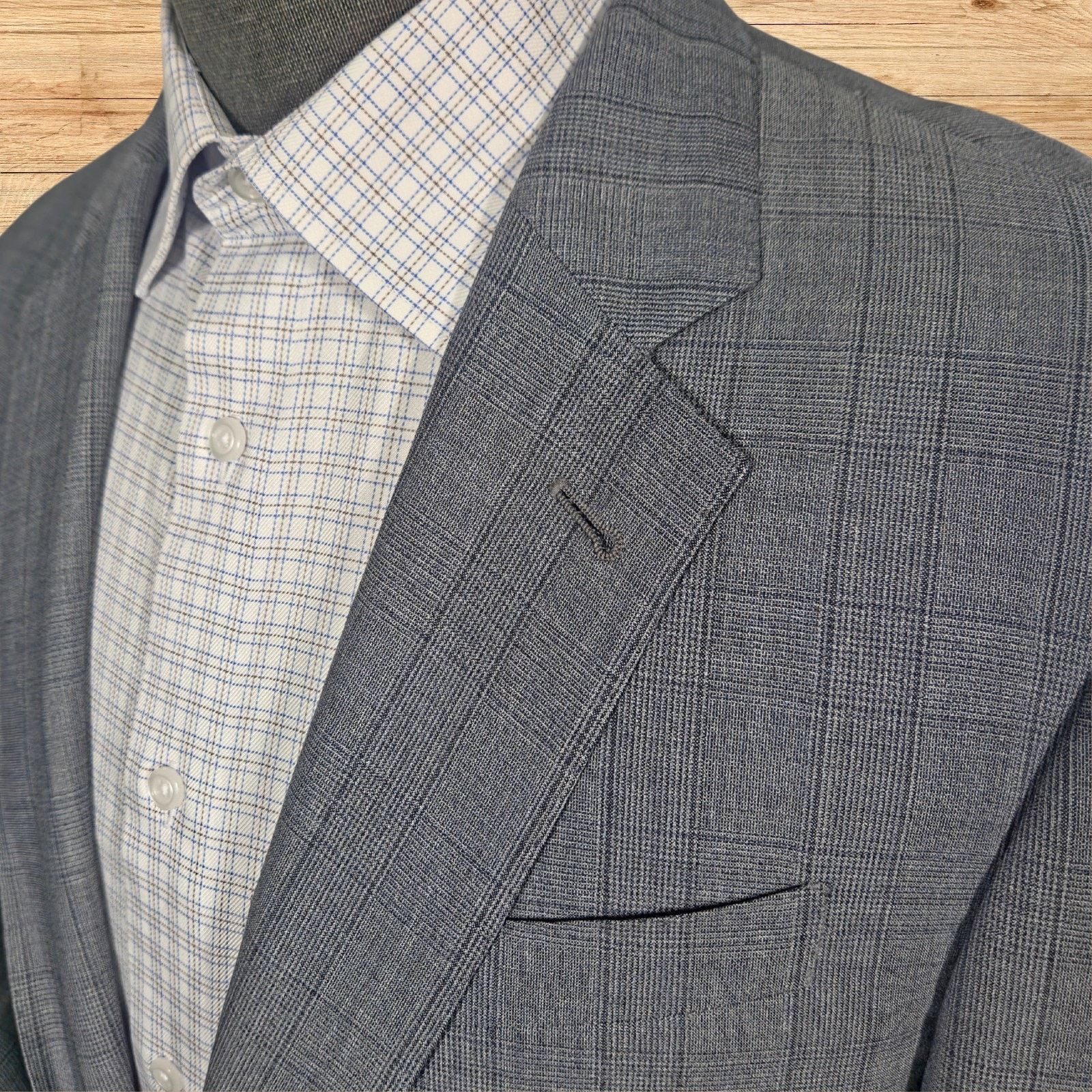 Armani Collezioni Armani Collezioni G Line Wool Silk Mens 42R Gray Glenn Size 42R - 3 Thumbnail