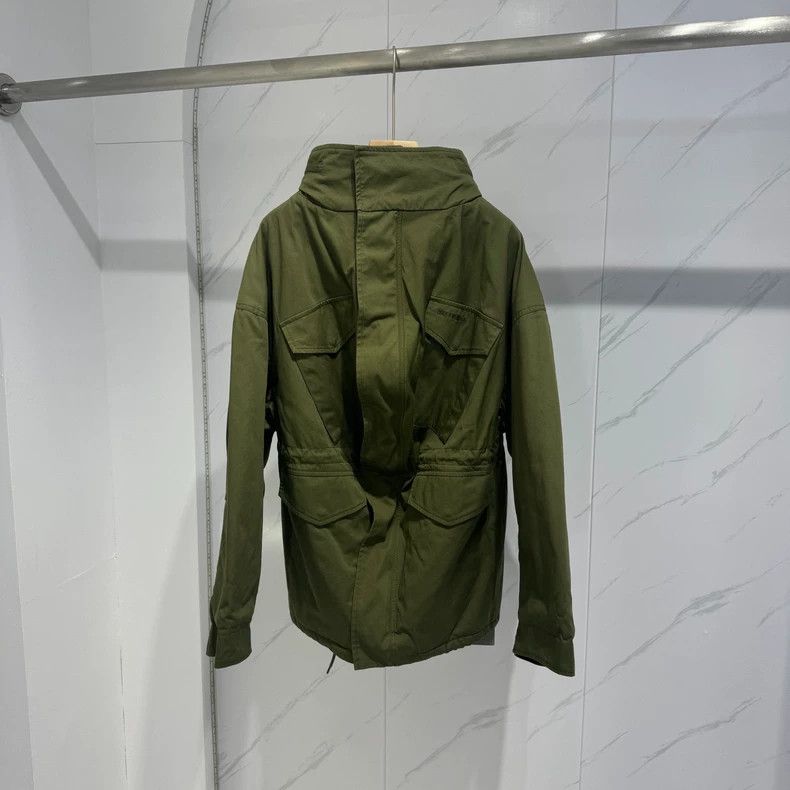 Balenciaga Balenciaga size 34 Olive Green Design胸前 Logo Jacket Size M / US 6-8 / IT 42-44 - 1 Thumbnail