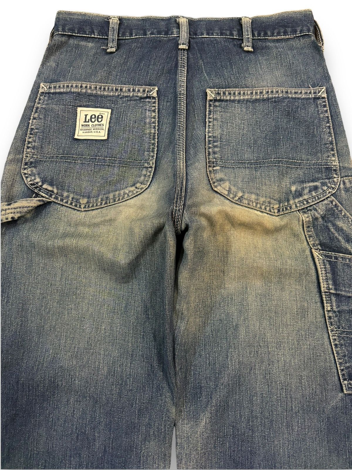 Lee Vintage 90s Lee Mud Wash Baggy Carpenter Jeans Size US 29 - 11 Thumbnail