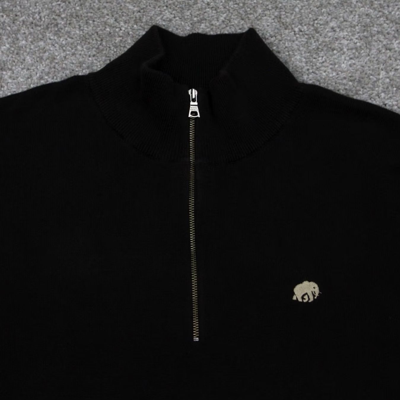 Banana Republic Banana Republic Sweatshirt Mens XL Brown 1/4 Zip 100% Cotton L/S Pullover Size US XL / EU 56 / 4 - 6 Thumbnail