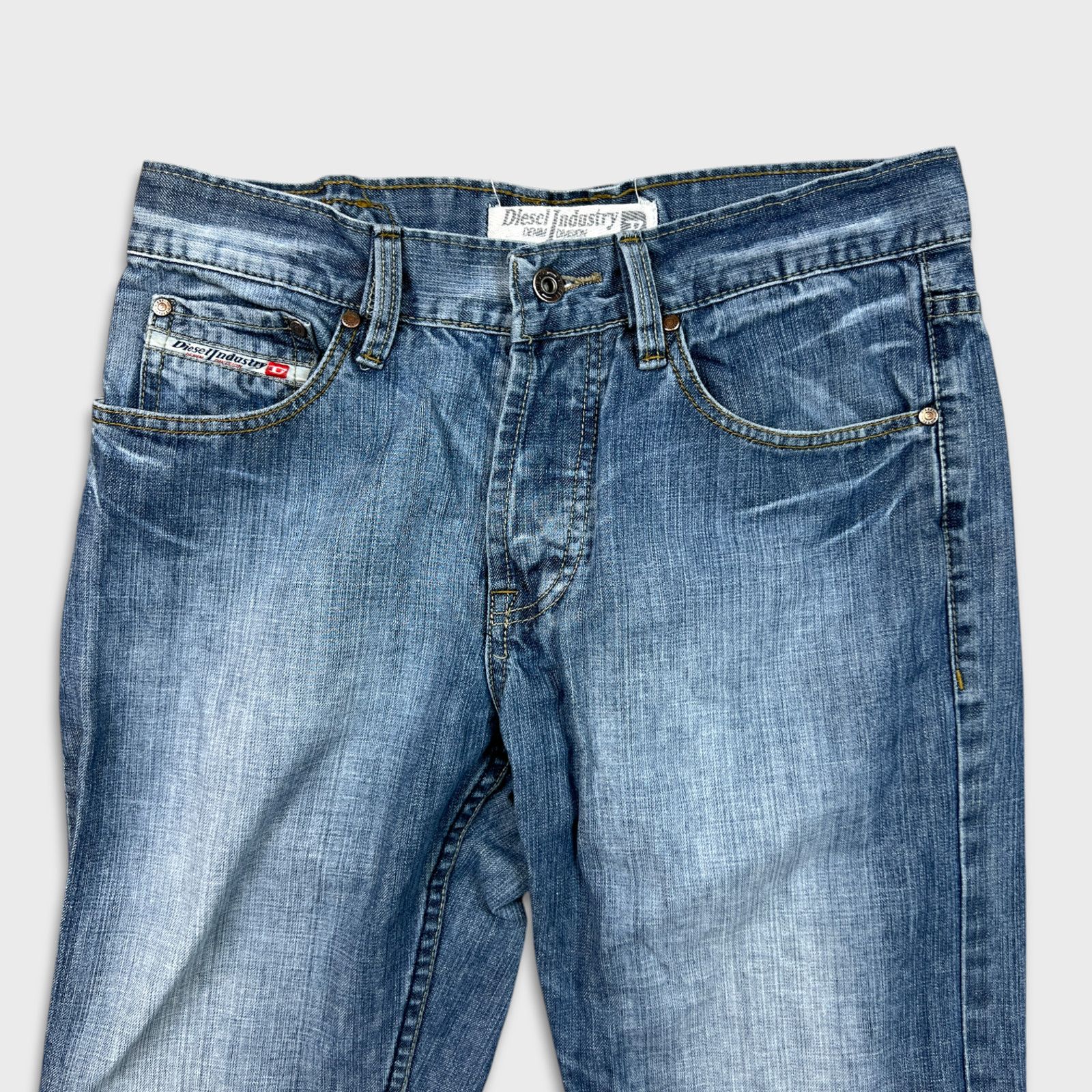 Diesel × Vintage Diesel Jeans 32x33 Industry Regular Straight Leg Denim Pants Size US 32 / EU 48 - 2 Thumbnail