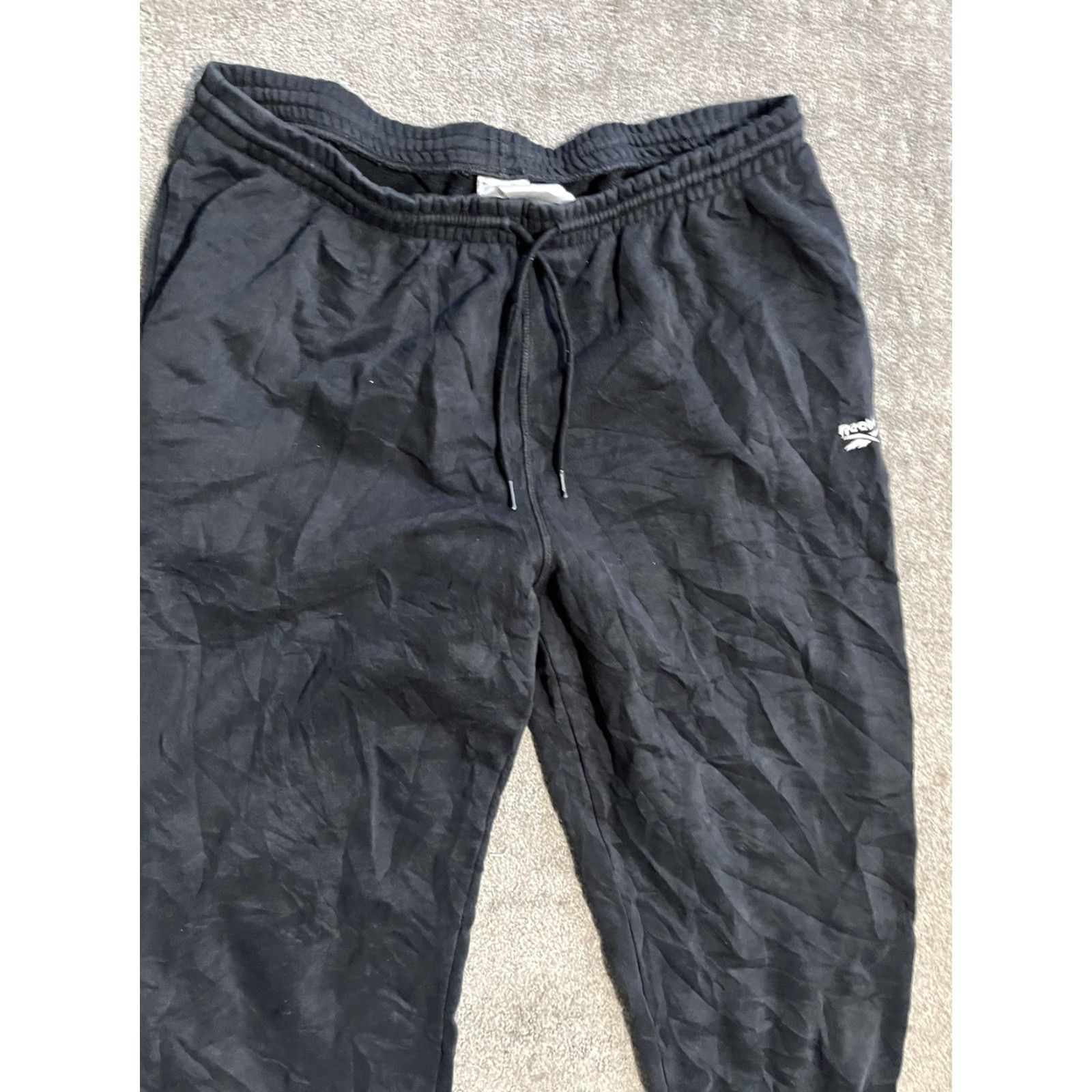 Reebok Reebok Black Drawstring Activewear Track Pants Windbreaker Womens 1X/16W Plus Size 40" / US 18 - 2 Thumbnail