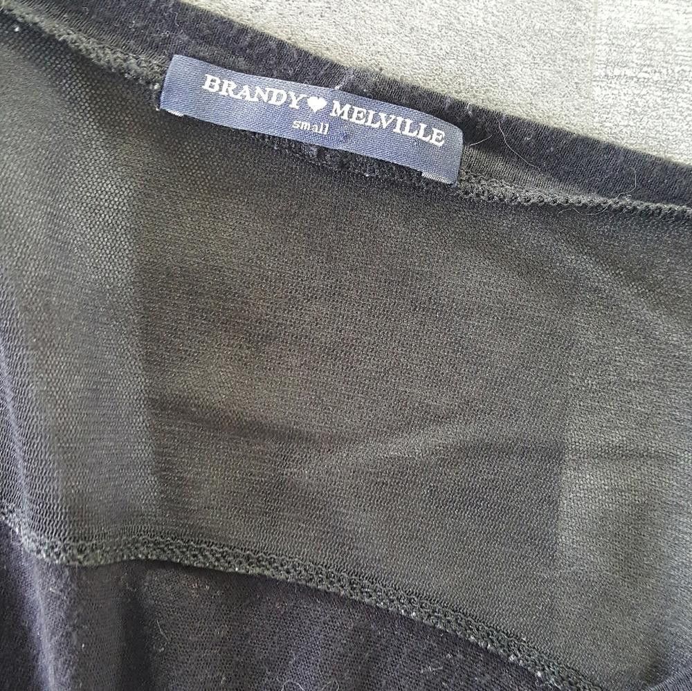 Designer Black Mesh Detailed Melville Dolman Sleeve Size ONE SIZE - 3 Thumbnail