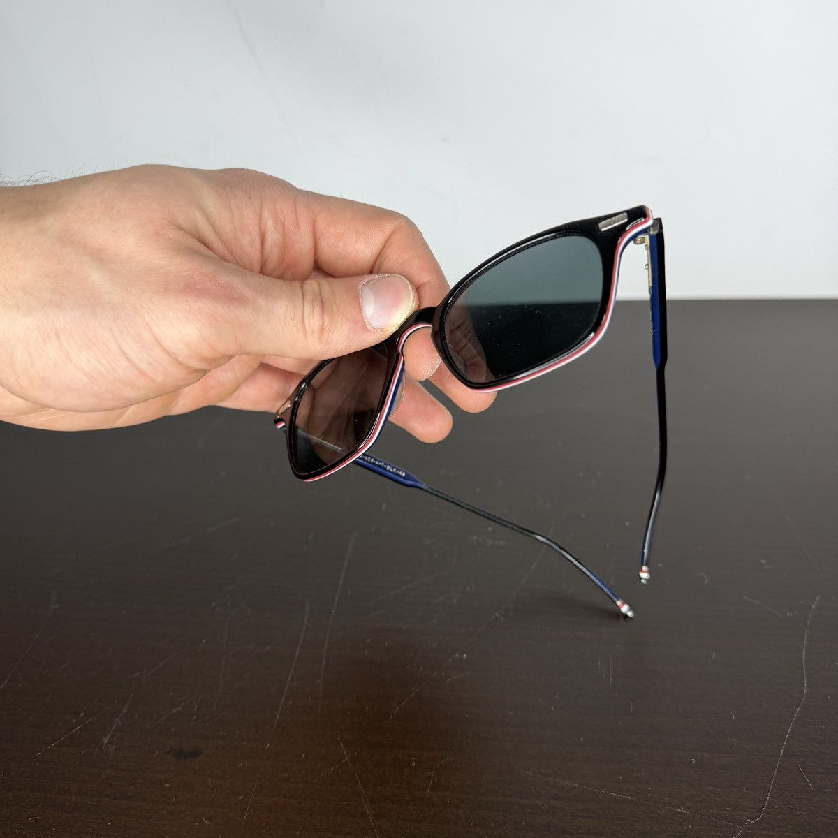 Thom Browne Black TB-408-A-T-BLK 48 Sunglasses Size ONE SIZE - 3 Thumbnail