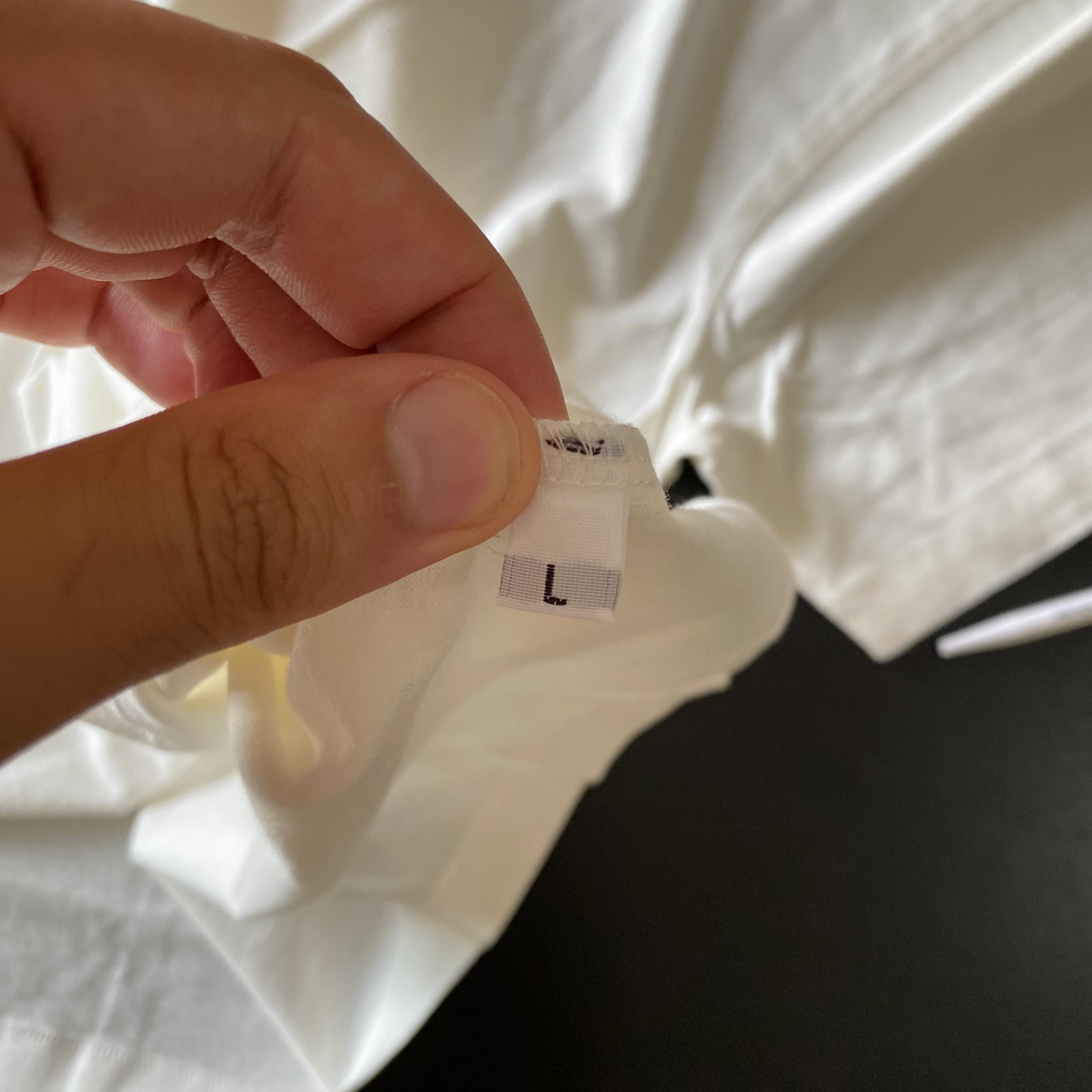 Off-White White Plain Oversized T-Shirt Size US L / EU 52-54 / 3 - 3 Thumbnail