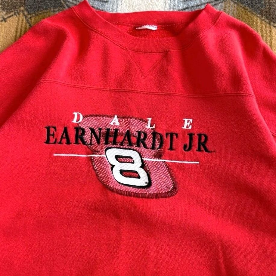 NASCAR VINTAGE Nascar Dale Earnhardt Jr 90s Sweatshirt XL Red Mens Crewneck Size US XL / EU 56 / 4 - 3 Thumbnail