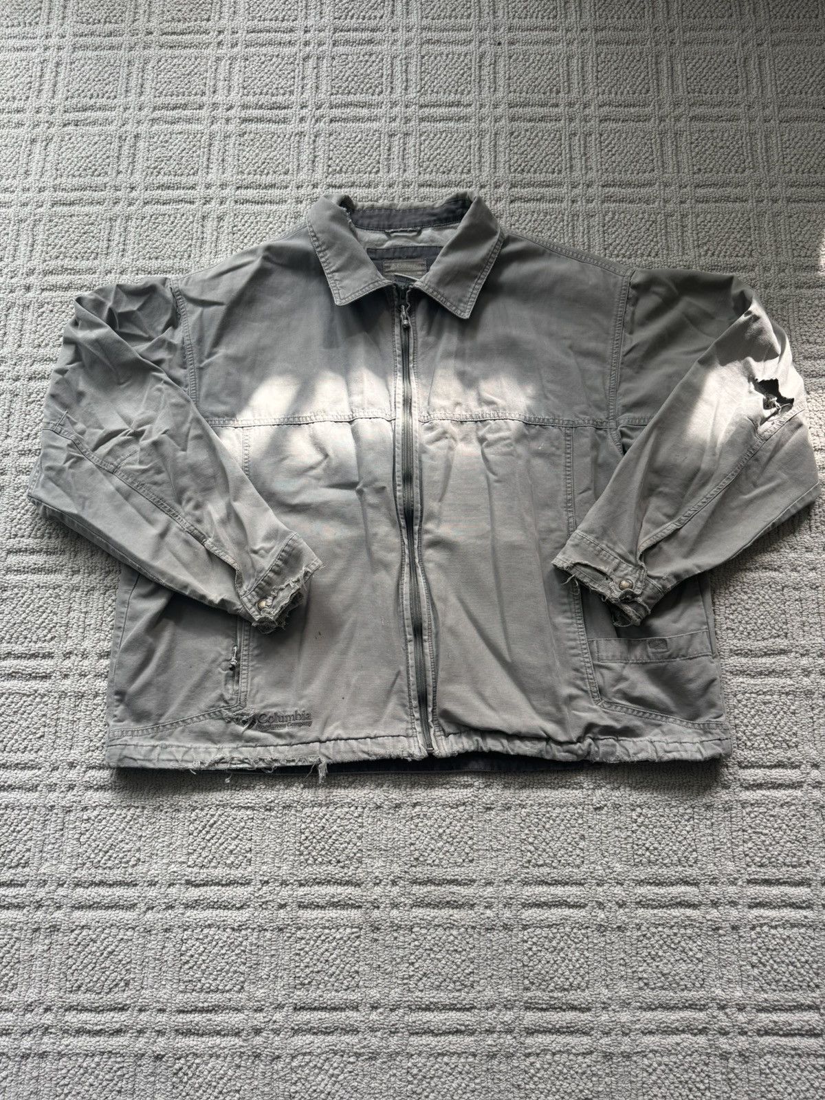 Columbia Distressed Columbia Workwear Jacket Size US XL / EU 56 / 4 - 1 Thumbnail