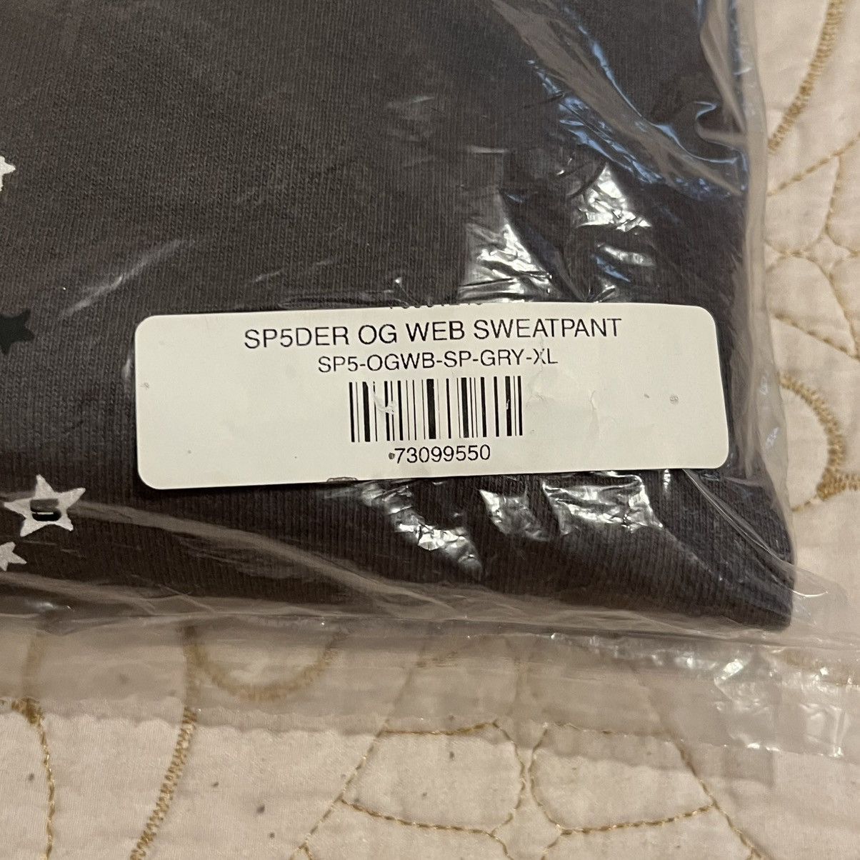 Sp5der Young Thug SP5DER WAIT WEB SWEATPANTS SIZE X-LARGE Size US 38 / EU 54 - 2 Thumbnail