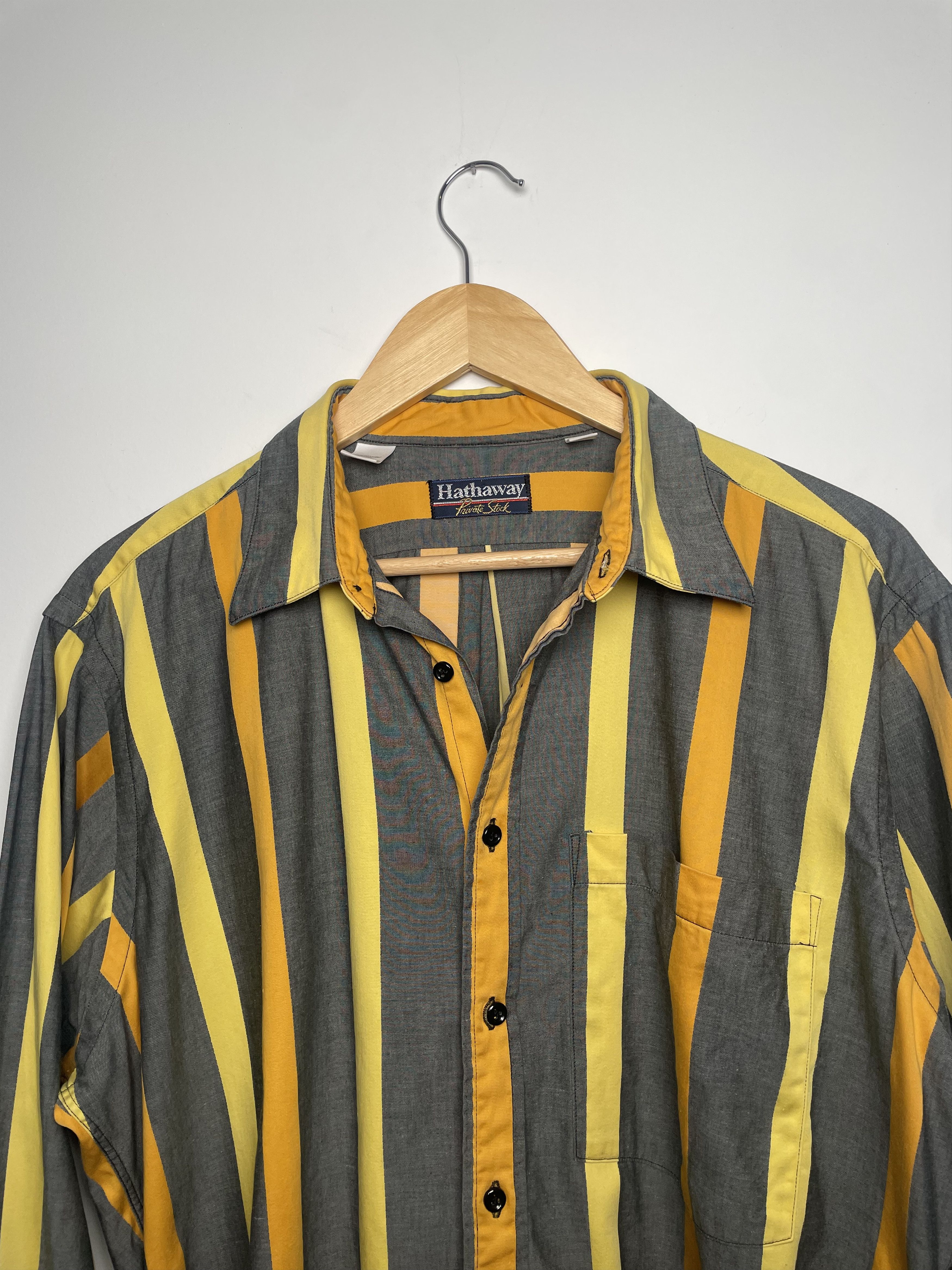 Other Hathaway Vintage Style Stripe Cotton Shirt L Size US L / EU 52-54 / 3 - 3 Thumbnail