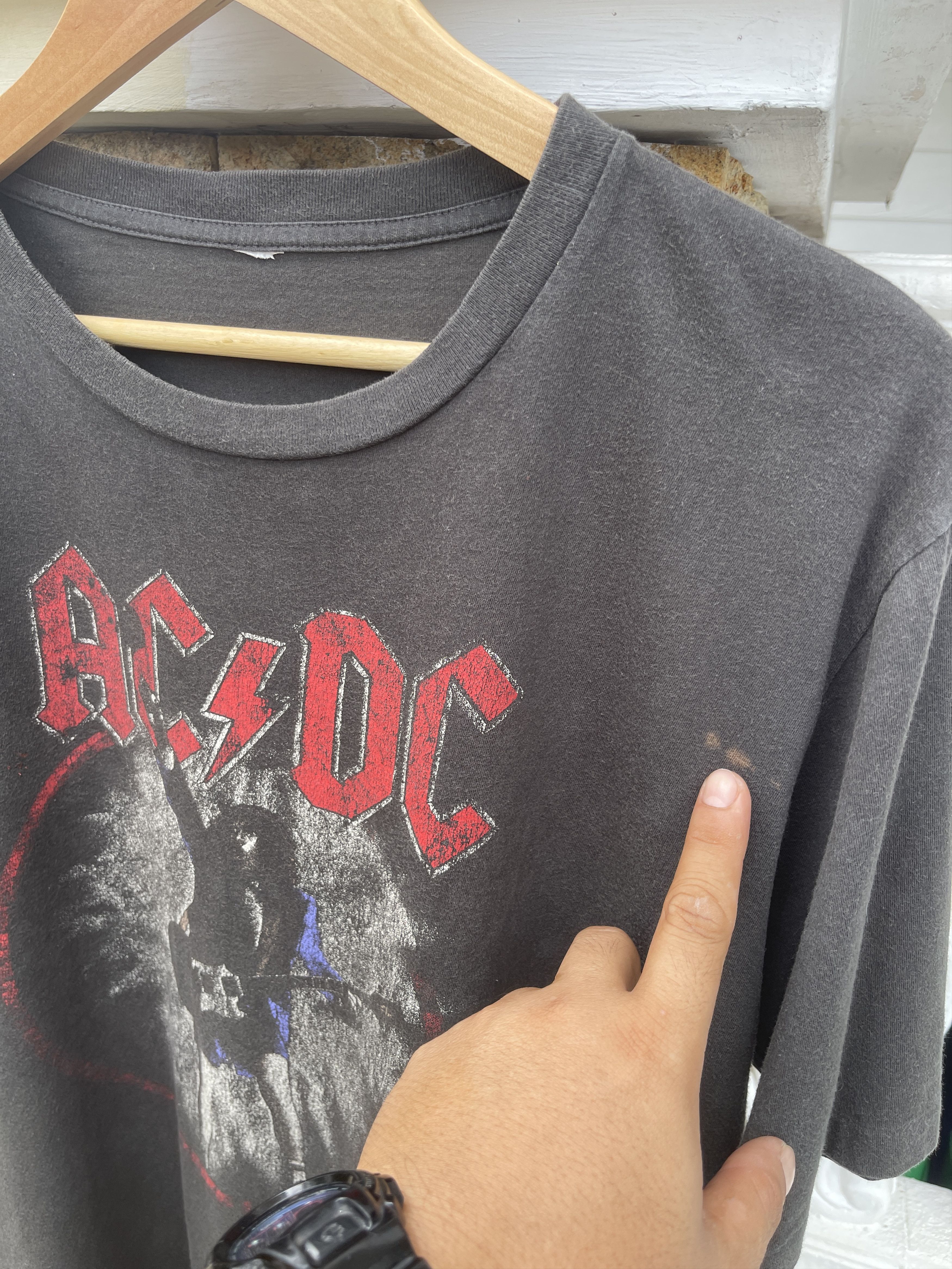 Band Tees Last Drop🔥Rare🔥Vintage Band ACDC World Tour Faded T-Shirt Size US L / EU 52-54 / 3 - 6 Thumbnail