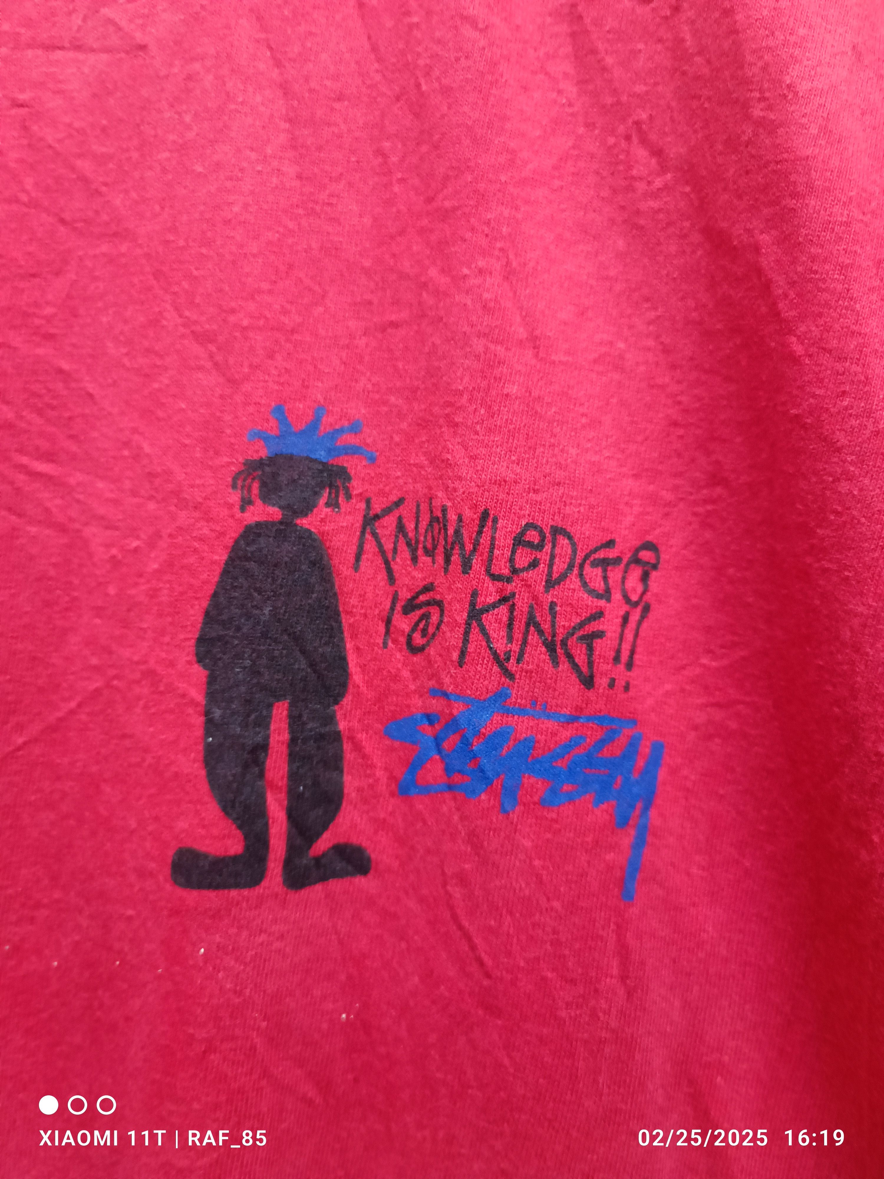 Stussy Vintage Stussy Knowledge Is King Tshirt Size US L / EU 52-54 / 3 - 8 Thumbnail