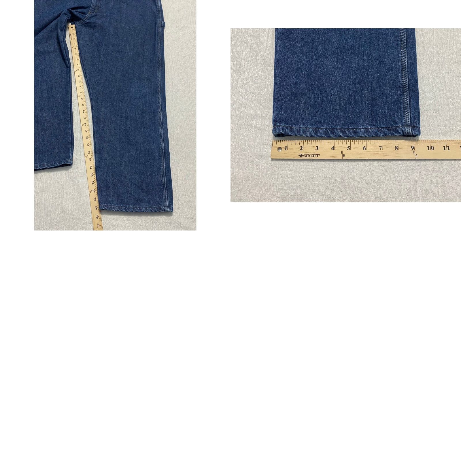 Wrangler Wrangler Jeans Carpenter Pants Fleece Lined Denim Workwear 42x30 Men Blue Relaxed Fit Wide Leg Shirt? Size US 42 / EU 58 - 8 Thumbnail