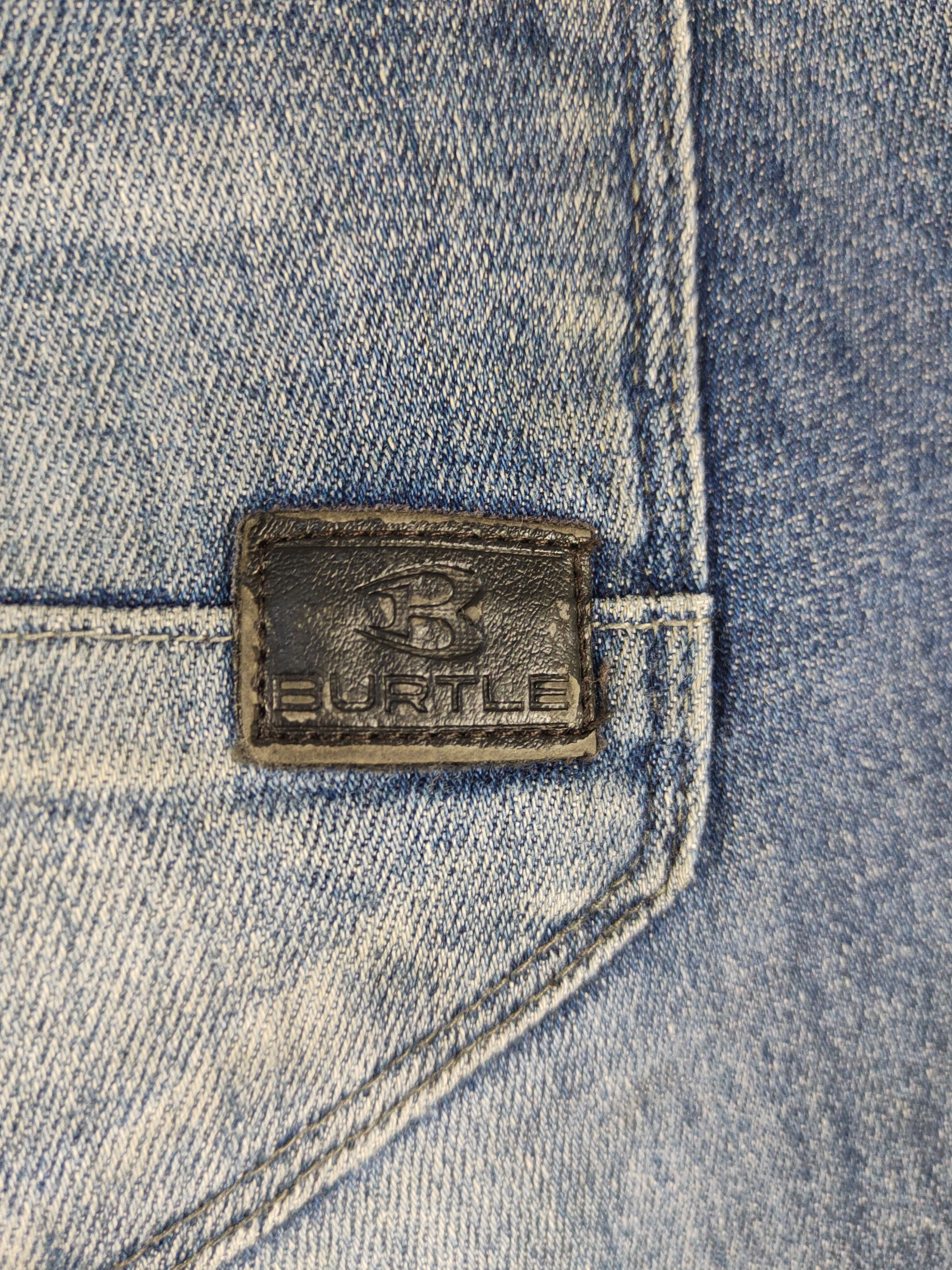 Japanese Brand Burtle Blue Distressed vintage soft denim Jeans #W2059 Size US 37 - 11 Thumbnail