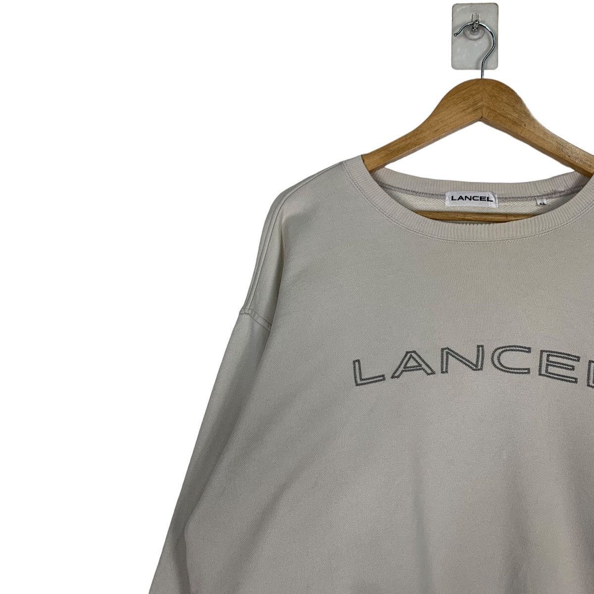 Lancel LANCEL Big Logo Crewneck Sweatshirt #1114-C51 Size US M / EU 48-50 / 2 - 6 Thumbnail