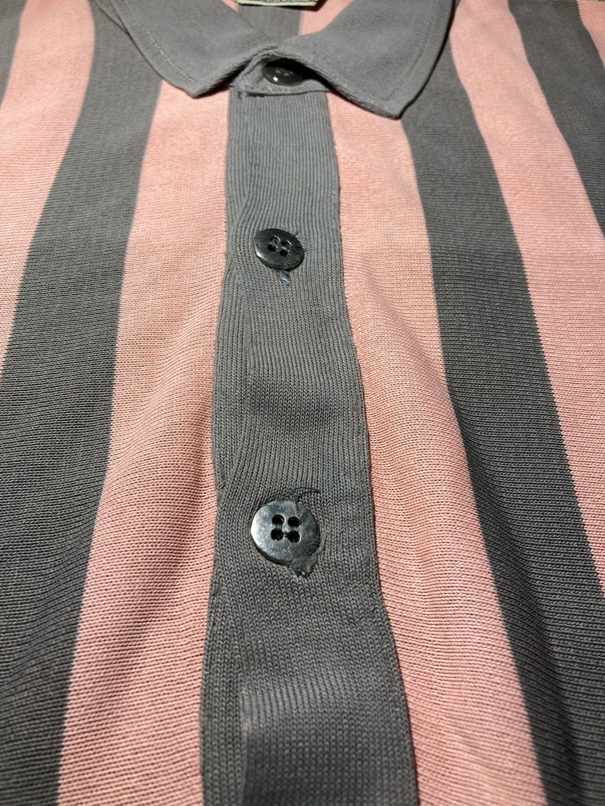 Claude Montana 90s Claude Montana Paris Knitwear Striped Pink Polo 80s Size US XL / EU 56 / 4 - 4 Thumbnail