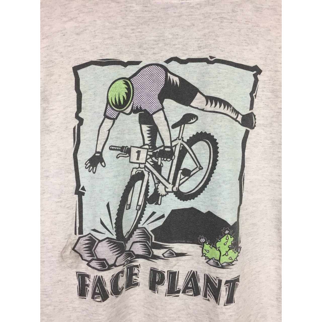 Vintage Vtg 90s Primal Wear Plants To Avoid Face Plant Bicyle Tee Size US L / EU 52-54 / 3 - 3 Thumbnail
