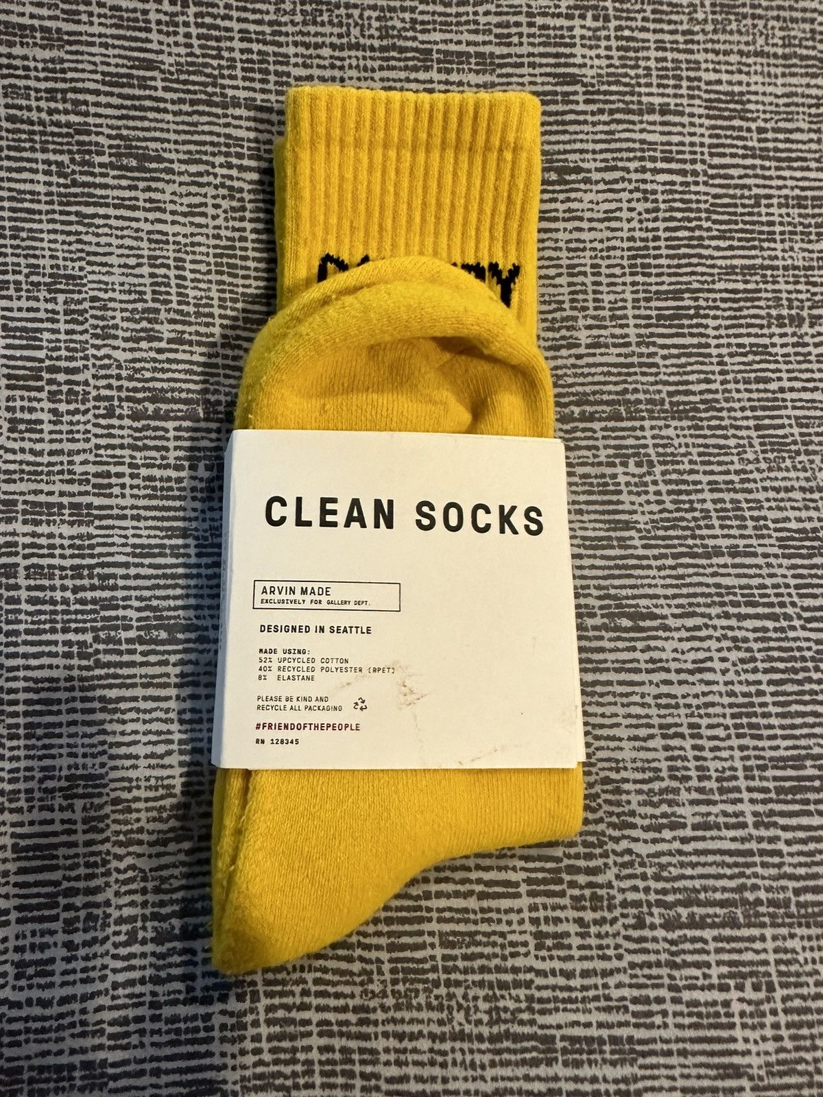 Gallery Dept. Gallery Dept Yellow Socks M/L Size ONE SIZE - 3 Thumbnail