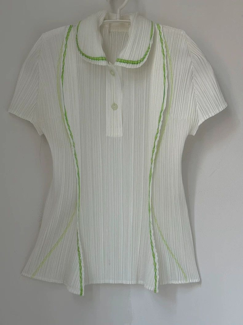 Issey Miyake issey miyake size:3 Pleated irregular-shaped short sleeves Size XXS / US 00 / IT 34 - 1 Thumbnail