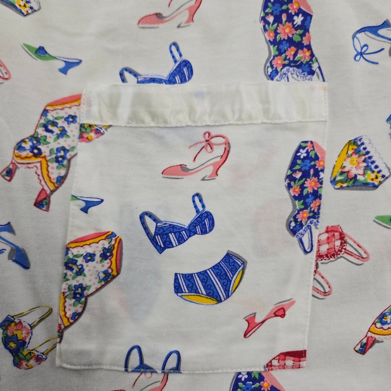 Vintage Vintage 80s Novelty Print Cotton Sleep Gown Size Large Size L / US 10 / IT 46 - 8 Thumbnail