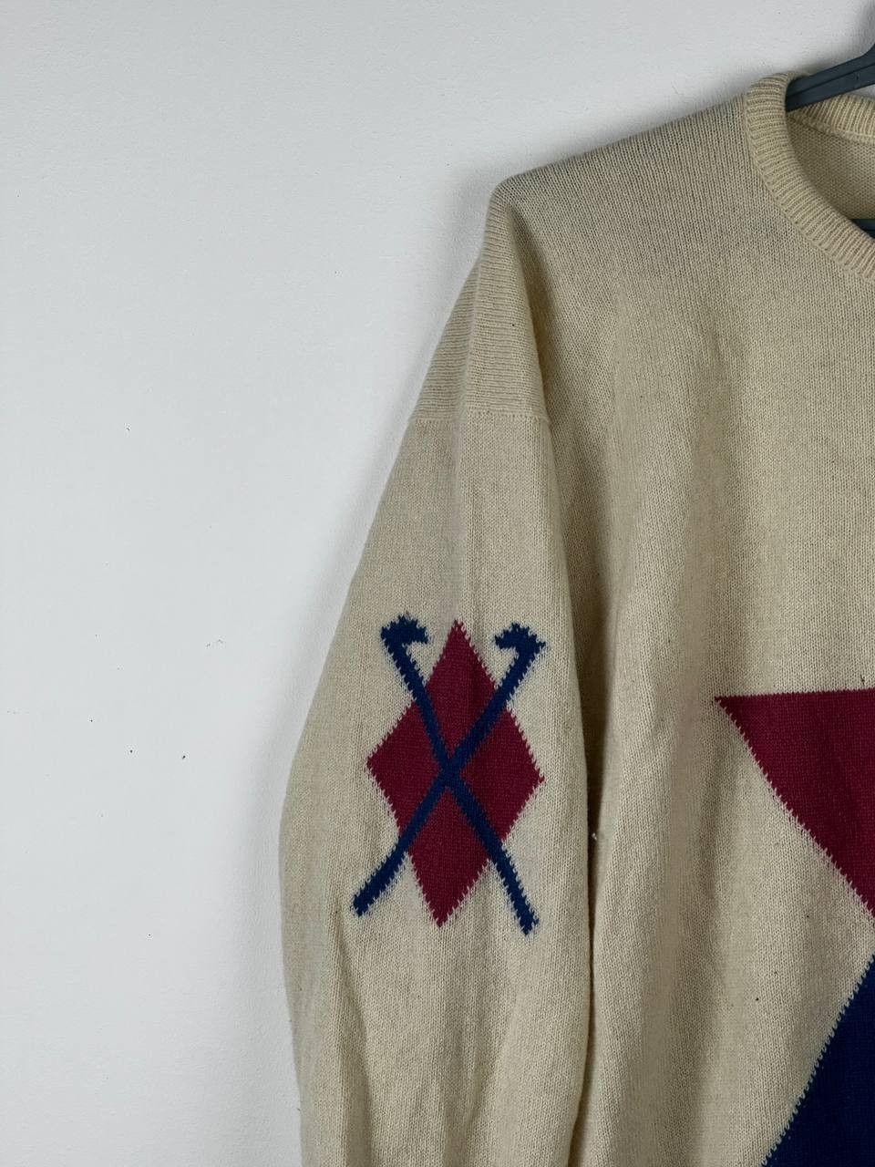 Pringle Of Scotland × Vintage Vintage Pringle Sports Pure Wool Abstract Geometric Sweater Size US L / EU 52-54 / 3 - 4 Thumbnail