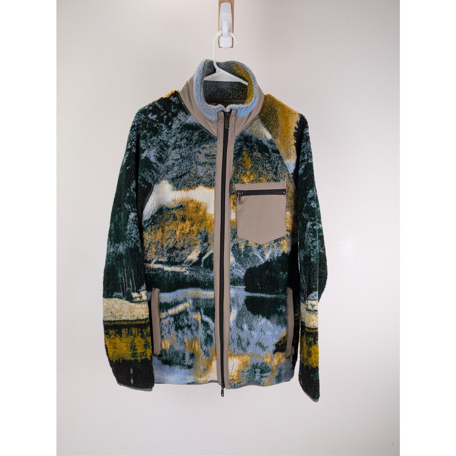 Todd Snyder o1rshd1 CC20 outdoor scenic print borg full zip jacket Size US S / EU 44-46 / 1 - 8 Thumbnail