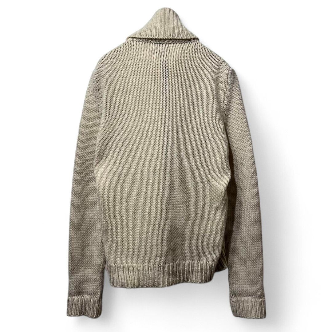 Moncler Moncler - Turtle Neck Knit Fur Jacket Light Cow Leather Size US M / EU 48-50 / 2 - 11 Thumbnail