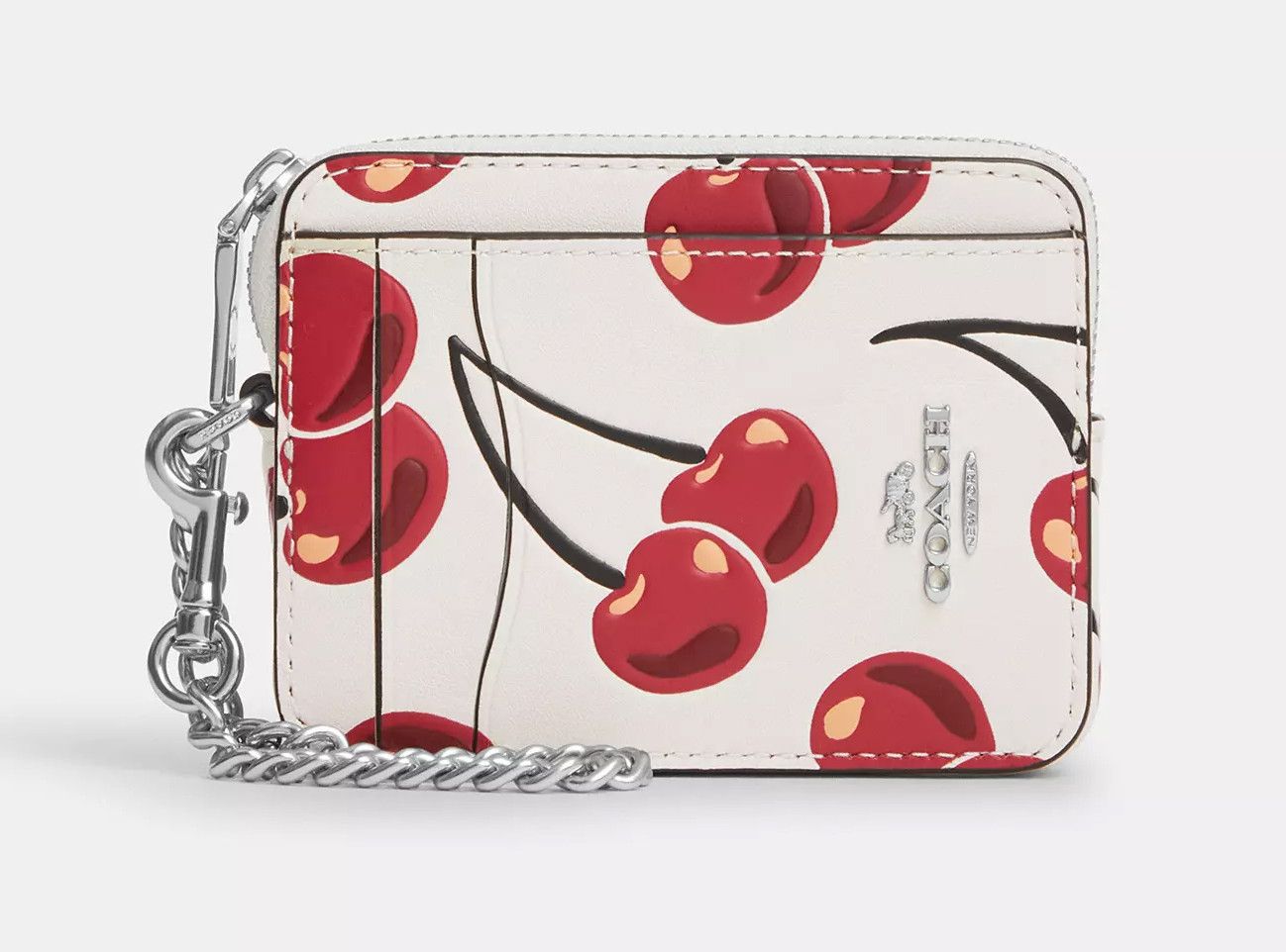 Coach NWT Coach Zip Card Case With Cherry Print CZ761 Size ONE SIZE - 8 Thumbnail