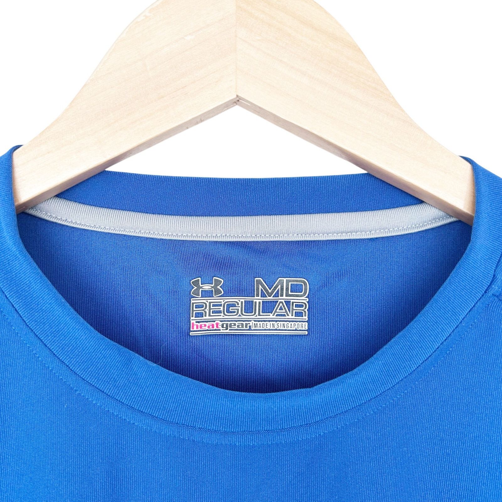 Under Armour Under Armour Blue Heatgear Short Sleeve T Shirt Sz M Size US M / EU 48-50 / 2 - 2 Thumbnail